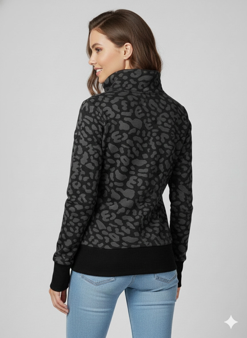 Ragwear Sweatjacke »RYLIE PRINT ZIP O« ohne Kapuze