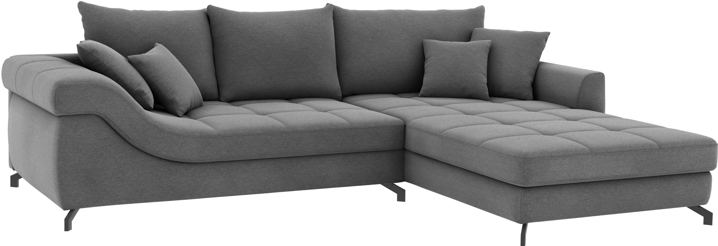 Mr. Couch Ecksofa »Taylor, L-Form, wahlweise mit Kaltschaum« mit Kaltschaum bis 140 kg pro Sitzplatz belastbar