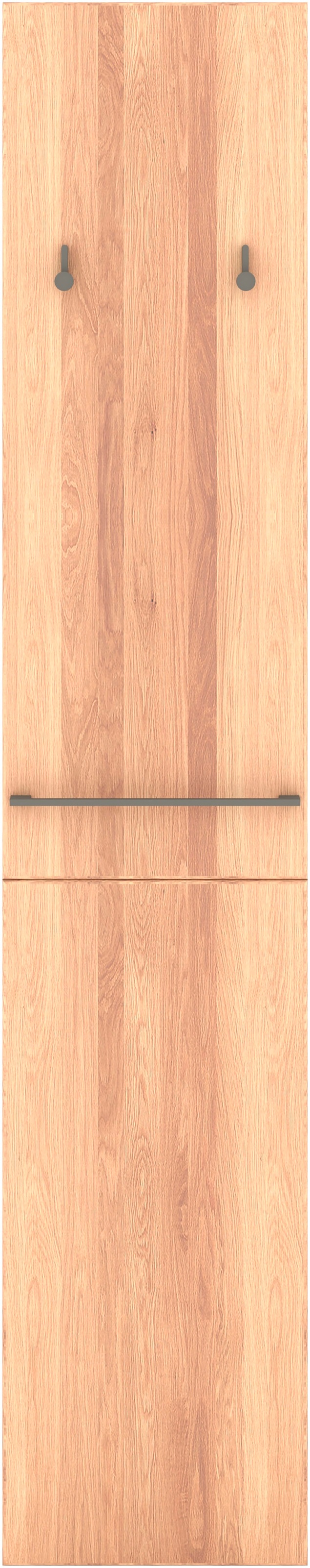 Musterring Garderobe »Sorrent, Garderobenpaneel, Wandregal, massiv Eiche« Flurgarderobe, B 38 / H 194 / T 23 cm,  mit Ablage & Haken