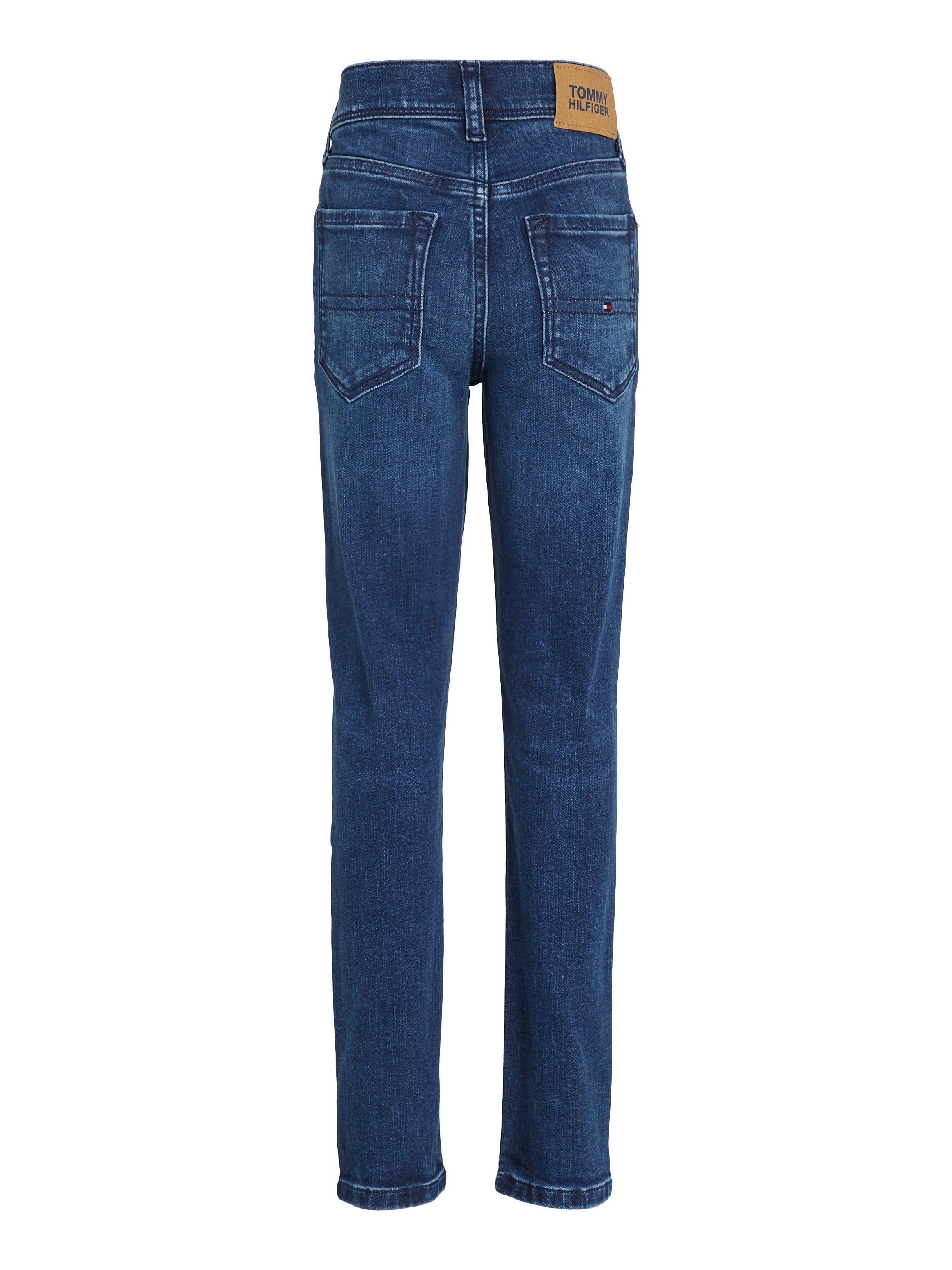Tommy Hilfiger Skinny-fit-Jeans »SCANTON Y CORAL BLUE DENIM«, Kinder bis 16 Jahre mit Logostickerei