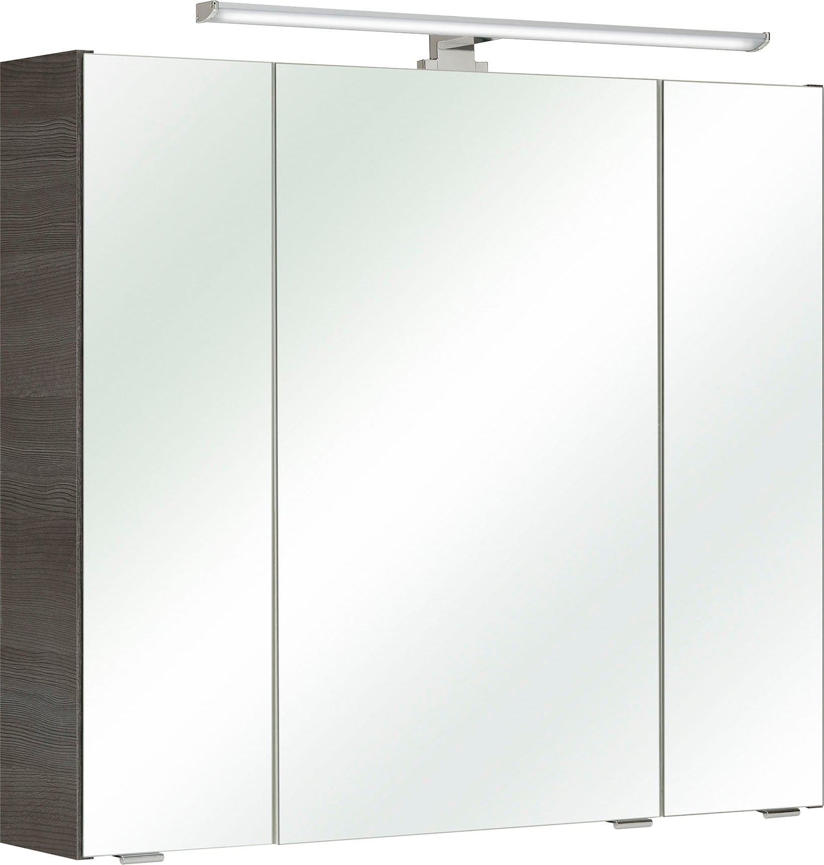 PELIPAL Spiegelschrank »Quickset«, Breite 80 cm, mit XXL Garantie kaufen Schalter-/Steckdosenbox 3 Jahren | 3-türig, online LED-Beleuchtung