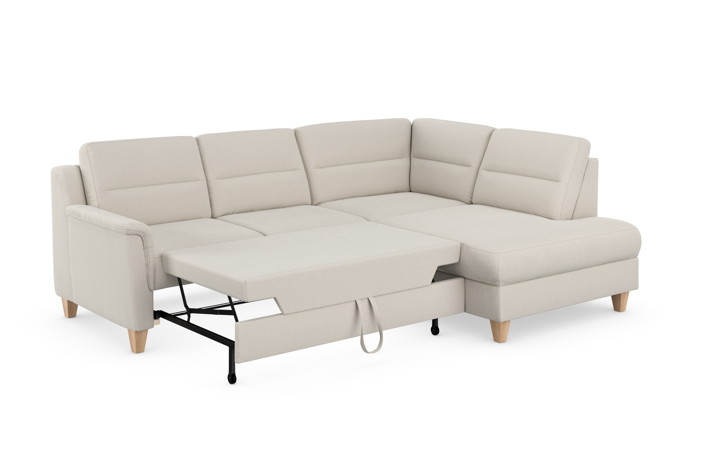 sit&more Ecksofa »Farö L-Form«, inklusive Federkern, wahlweise mit Bettfunktion und Bettkasten