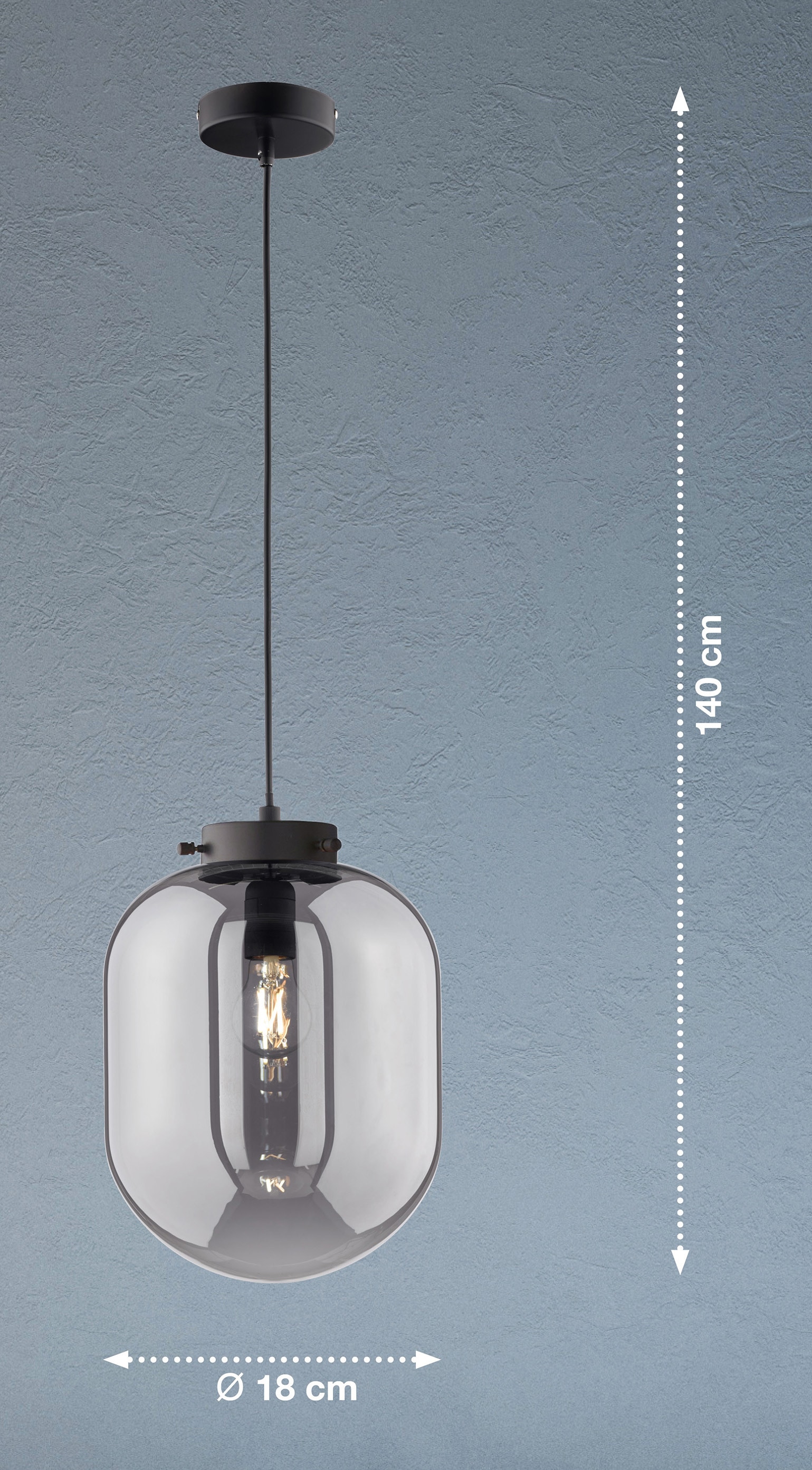 FISCHER & HONSEL Pendelleuchte »Regi« E27 1 Stk.