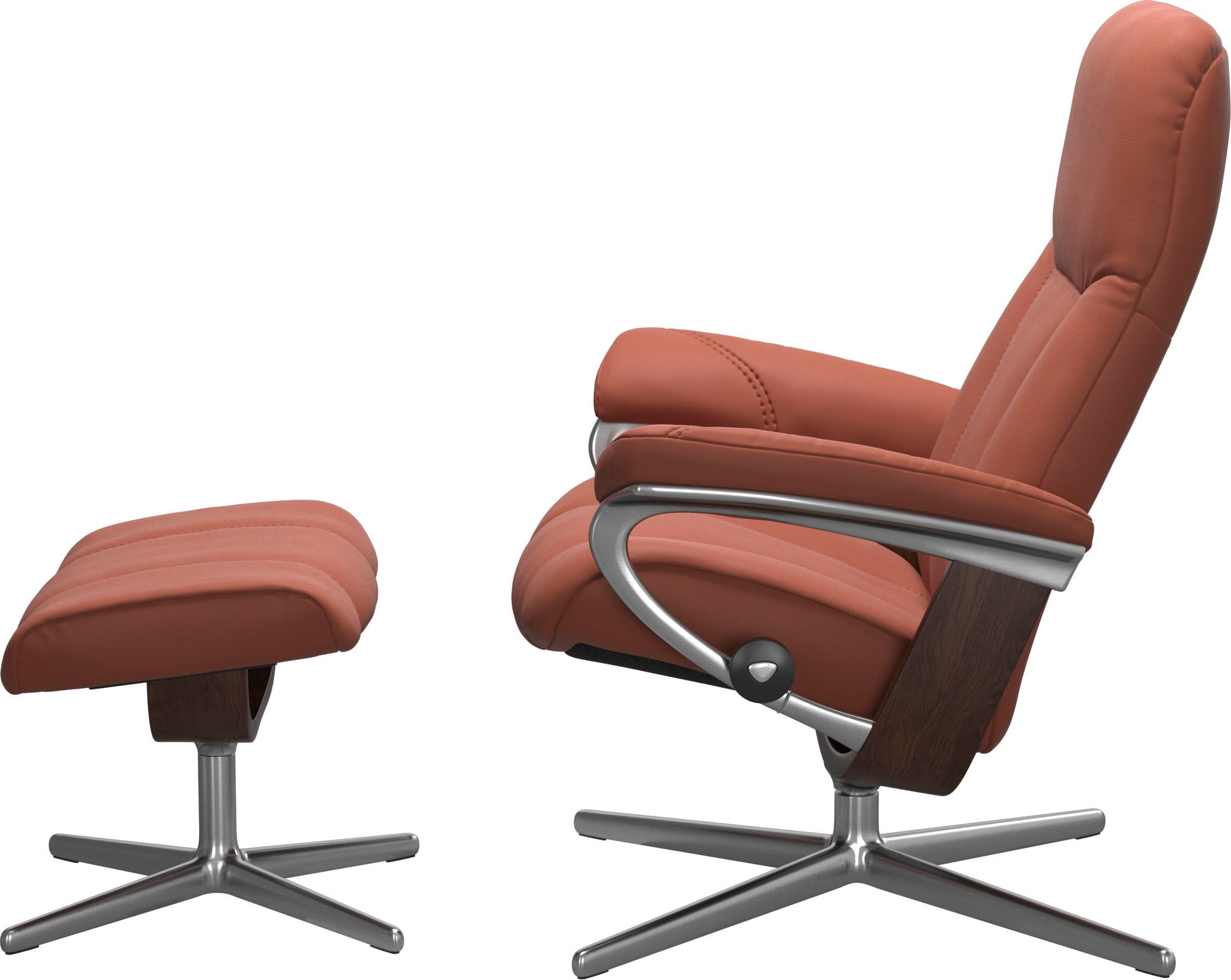Stressless® Relaxsessel »Consul«, mit Cross Base, Größe S, M & L, Holzakzent Braun