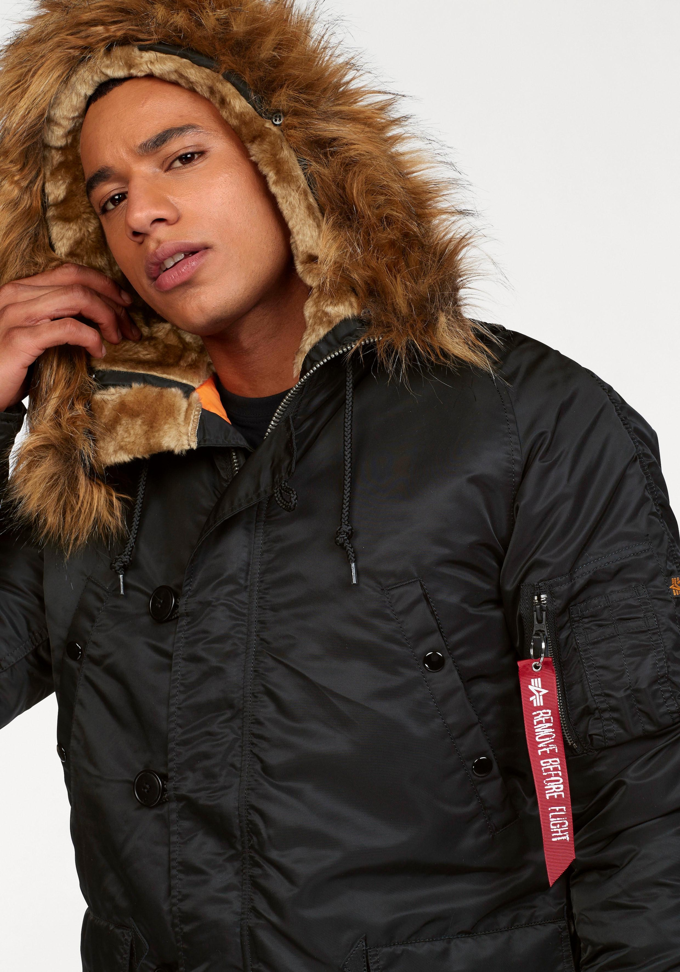 Alpha Industries Parka »N3B VF 59«, mit Kapuze, mit abnehmbarem Kunstfellkragen