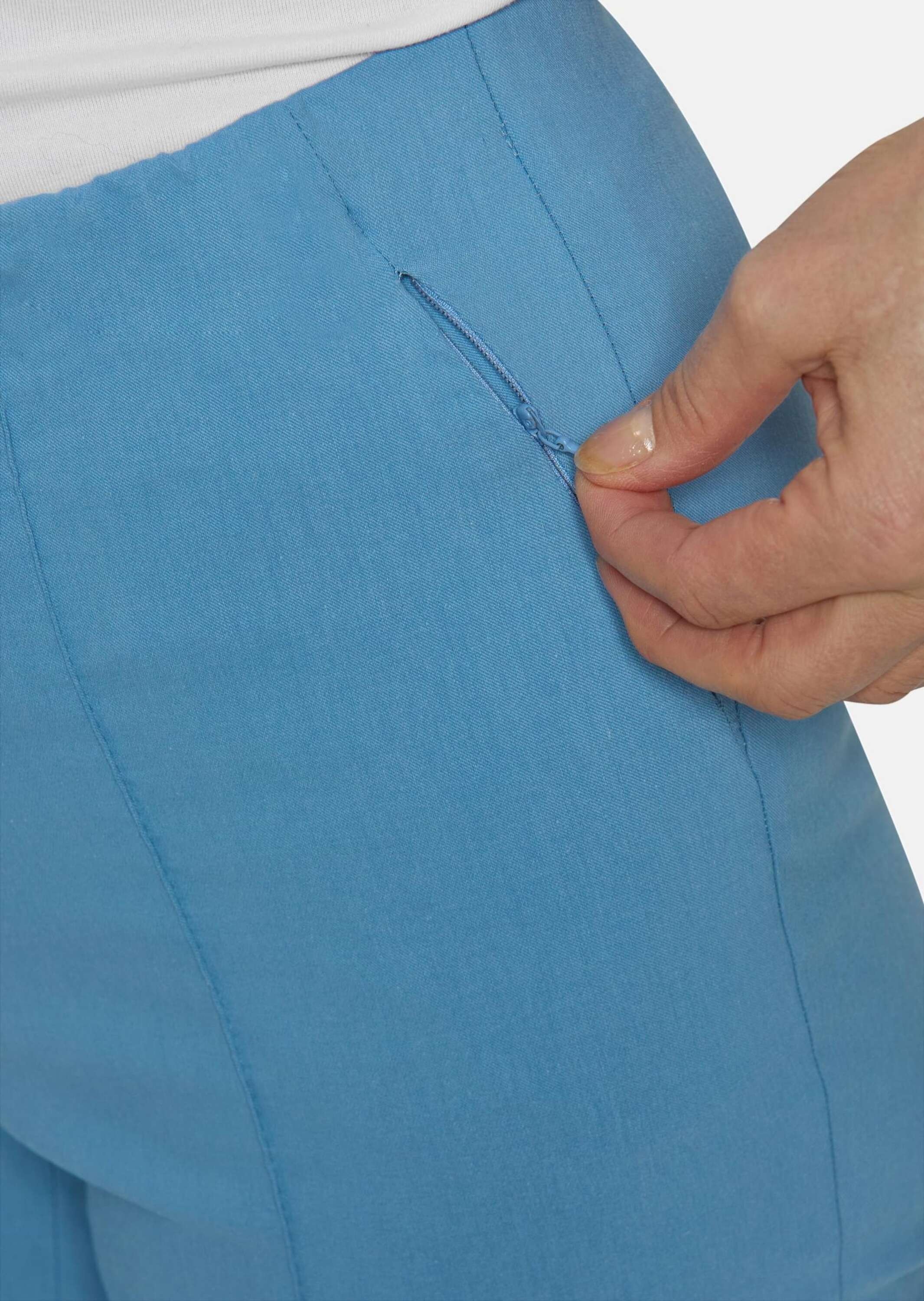 GOLDNER 7/8-Hose »Moderne Hose mit streckenden Biesen«