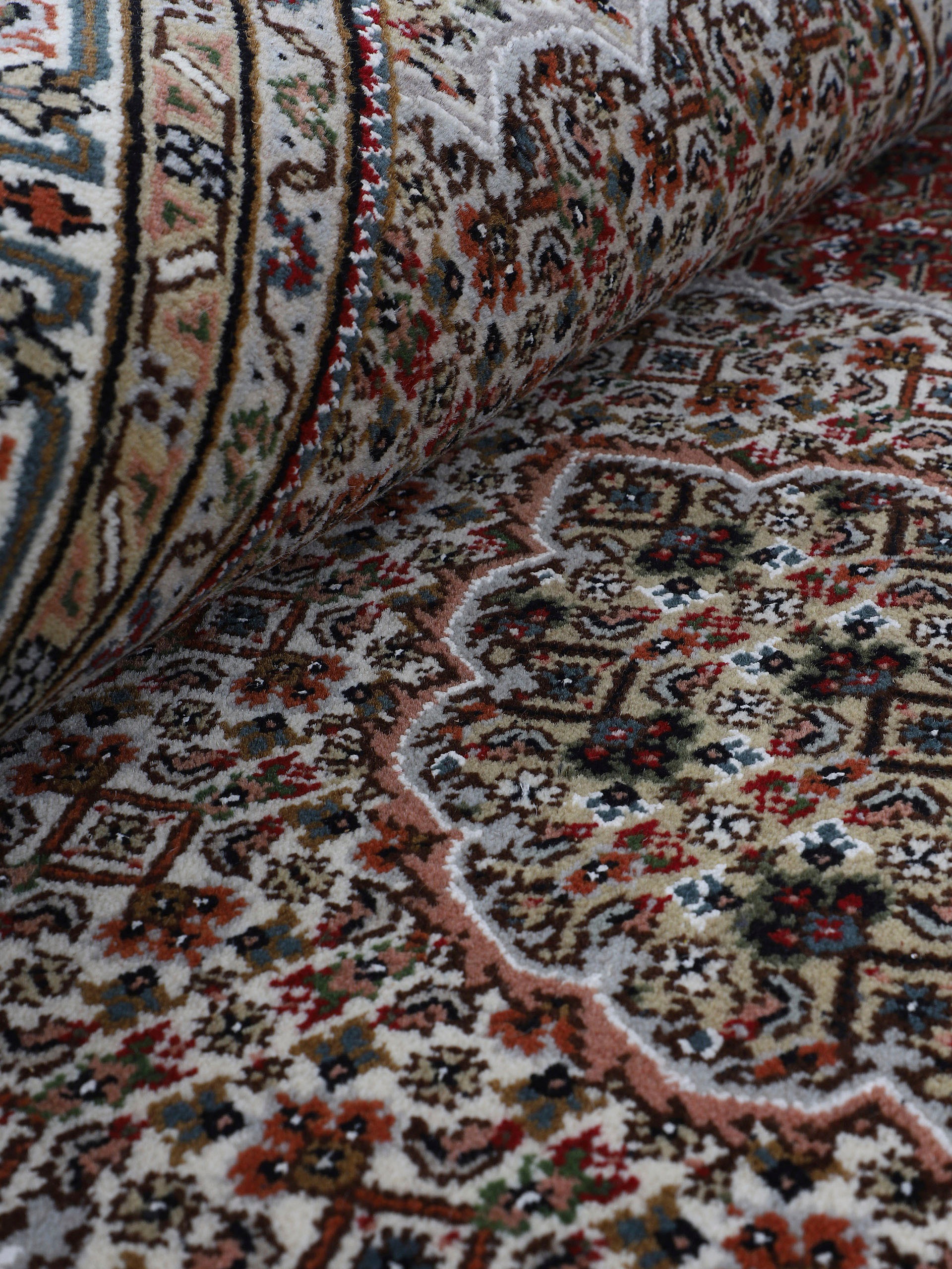 Woven Arts Orientteppich »Tabriz Mahi,  auch als Läufer«, rechteckig, 15 mm Höhe, handgeknüpft, Wohnzimmer, reine Wolle