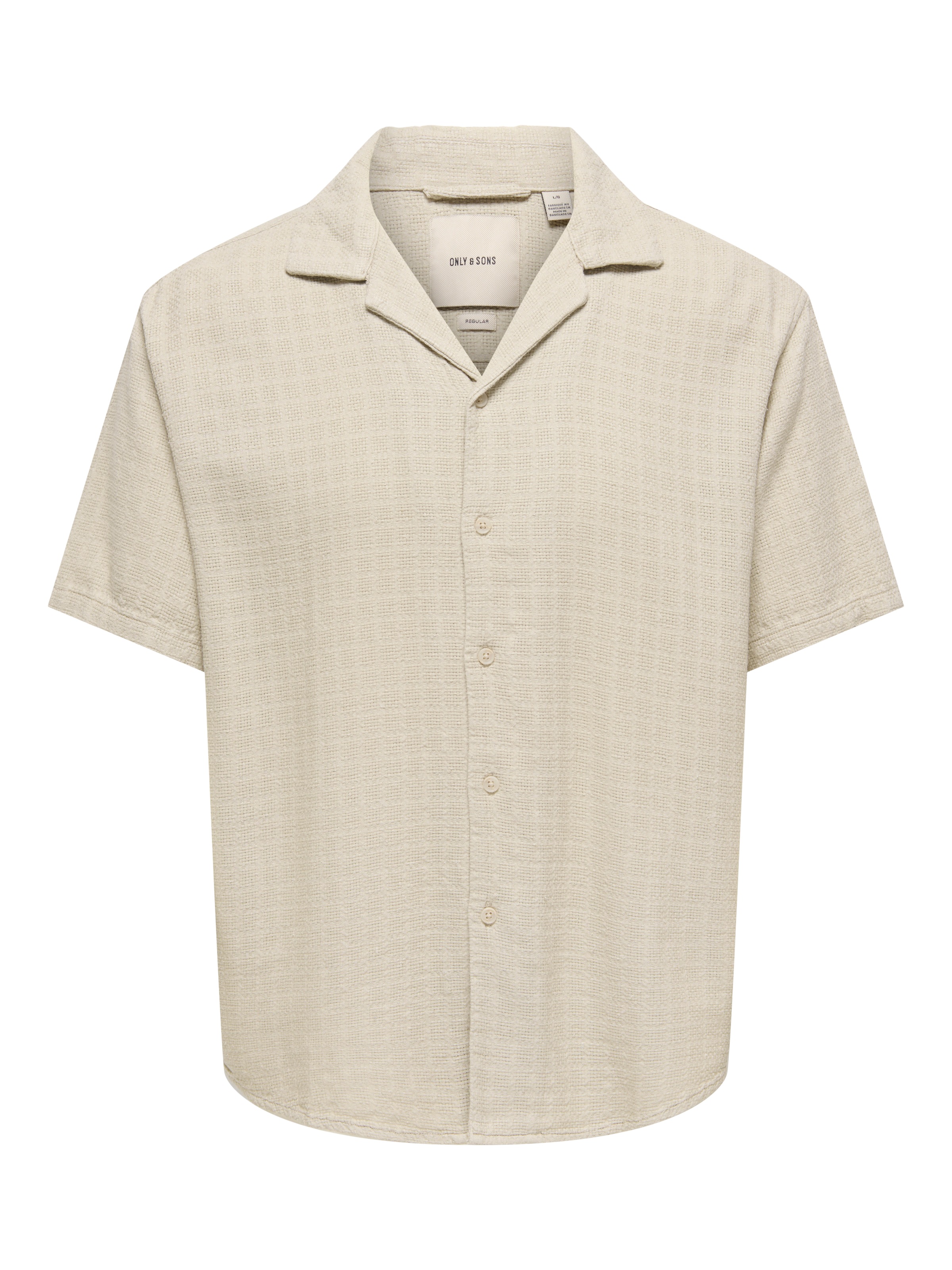 ONLY & SONS Kurzarmhemd »ONSLATHAM RLXSS RESORT LINEN STRUC 0257«