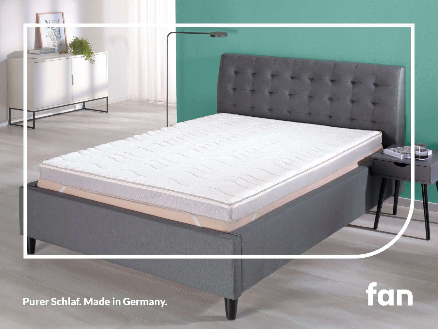 fan Topper "Big Komfort Plus, 7 Zonen Topper 90x200, 180x200 cm & weitere Größen" Matratze, Boxspringbett, Hausstauballergiker geeignet, ergonomisch