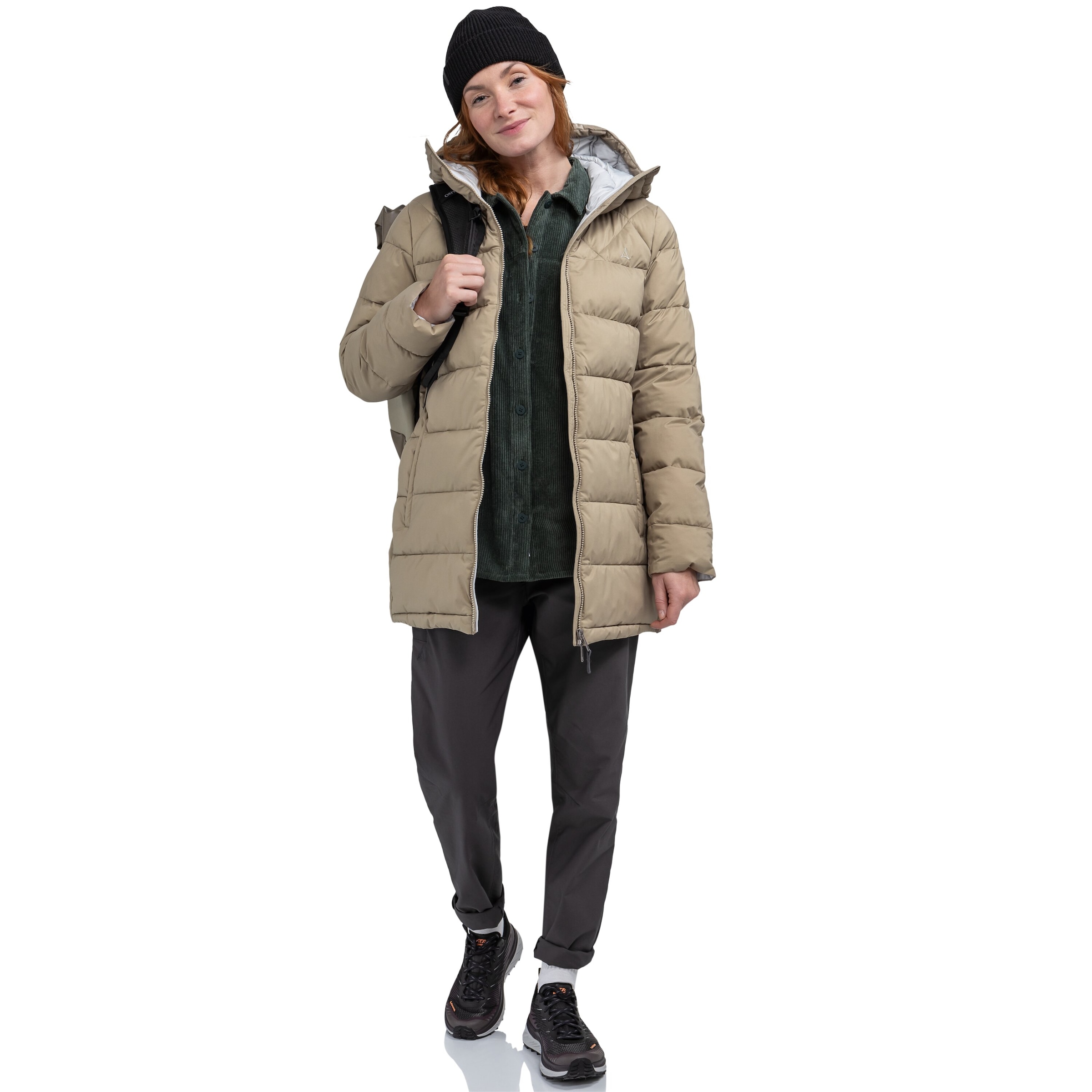 Schöffel Funktionsparka »Insulated Parka Boston L«, mit Kapuze, Wärmend, winddicht, wasserabweisend Winterjacke