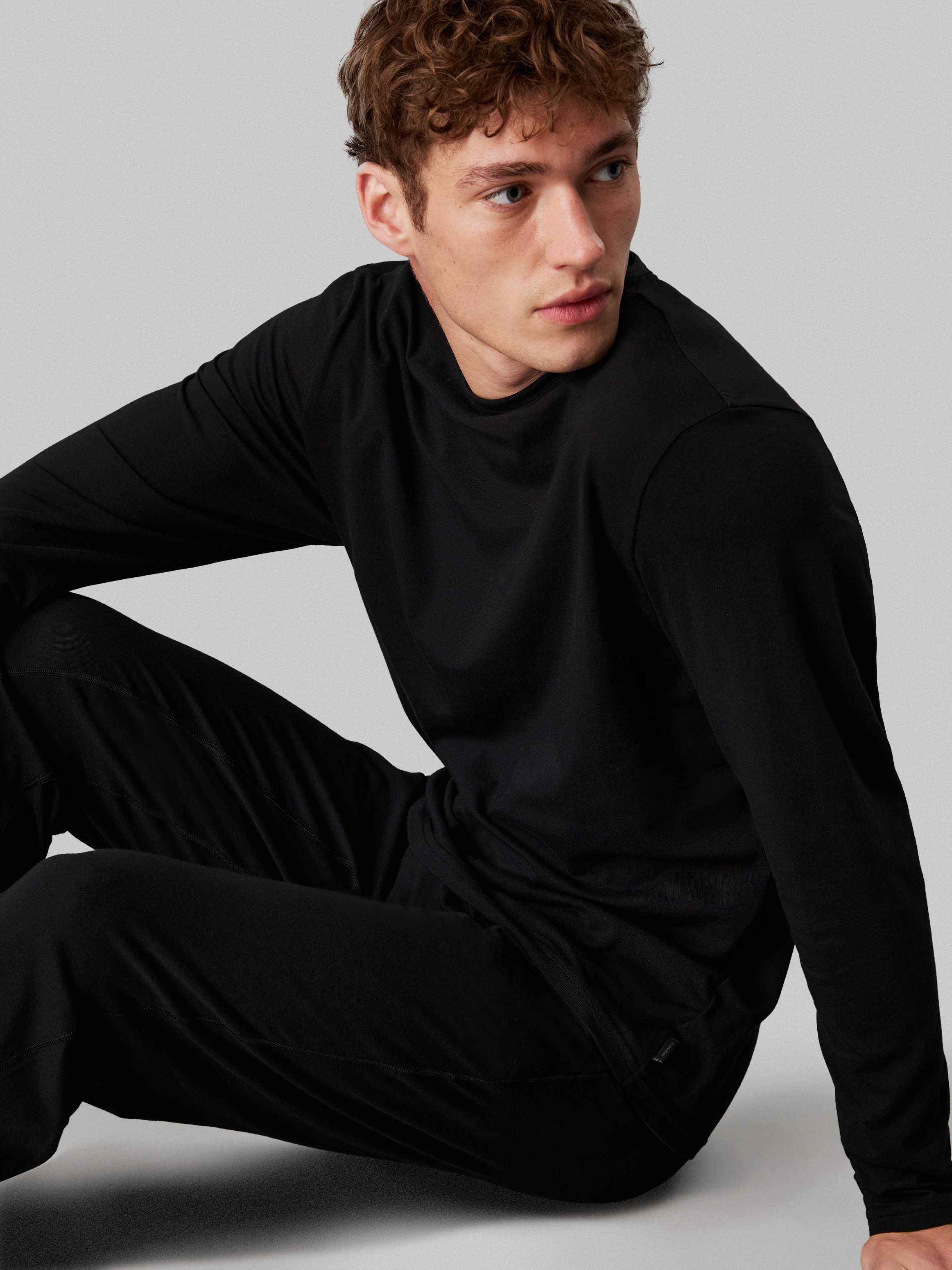 Calvin Klein Underwear Pyjama »L/S JOGGER SET«, (Set, 2 tlg.), mit schmalem Bein