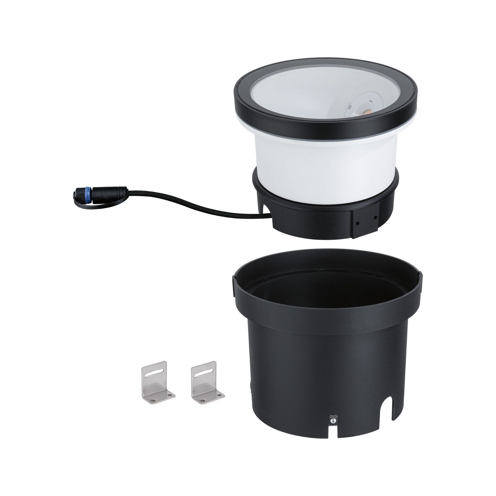 Paulmann LED Gartenstrahler »Plug & Shine Wandfluter Ocos Einzelleuchte IP67 3000K 6,1W Anthrazit«, 1 flammig