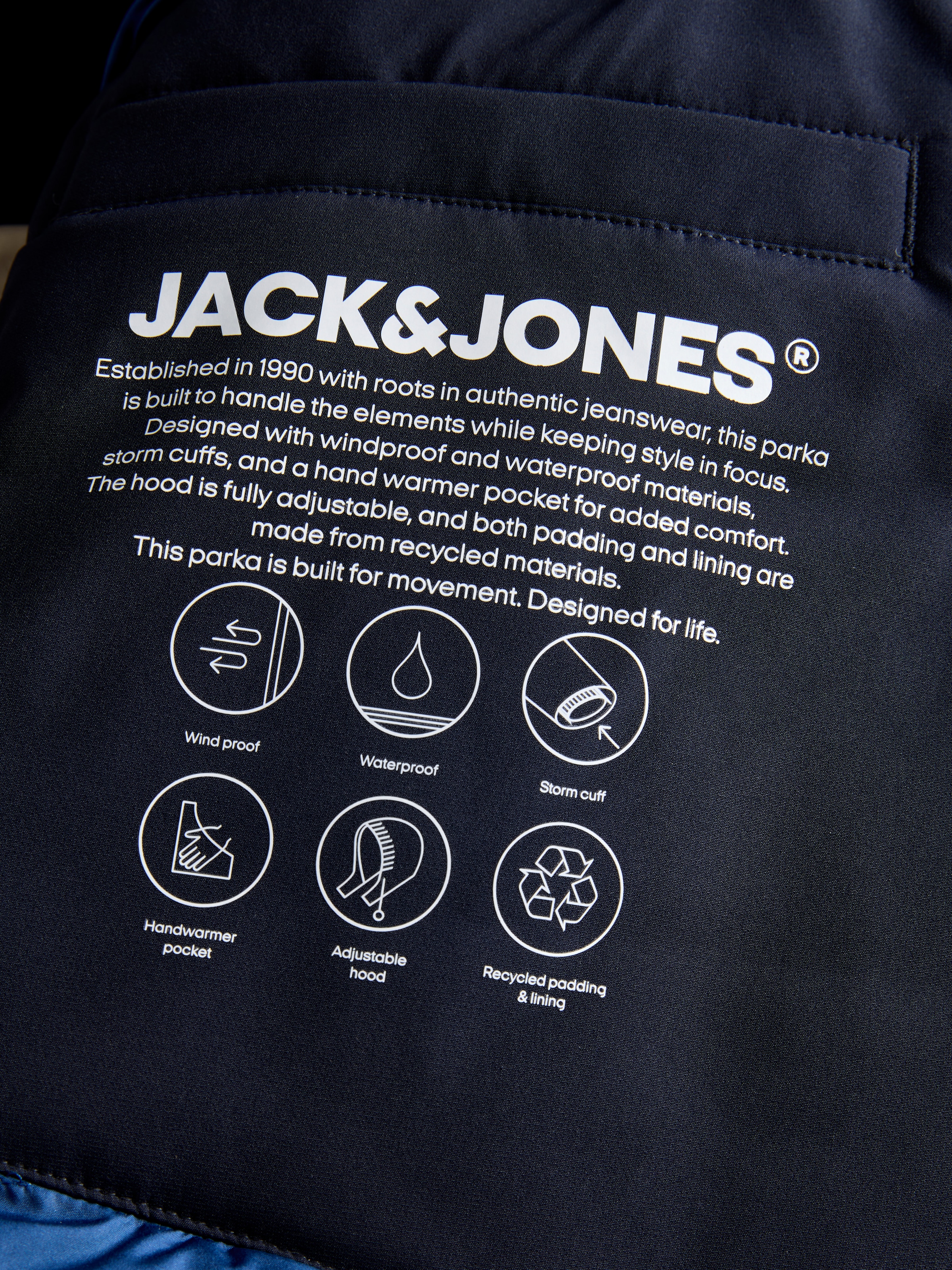 Jack & Jones Parka »JJEKEEN PARKA AW26 SN« mit Kapuze Kunstfaser, regular fit