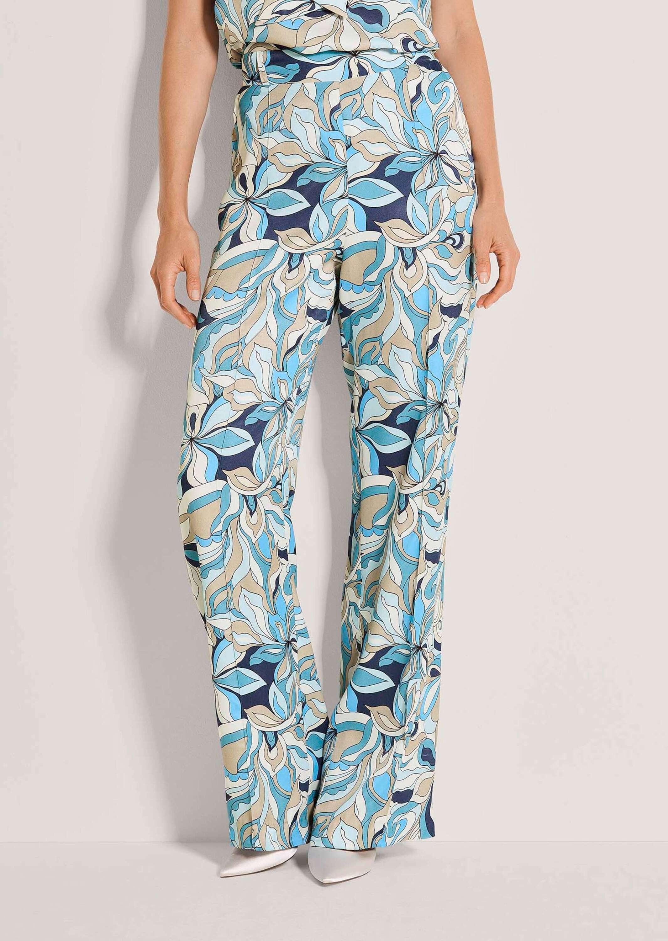 MADELEINE Chinos »Druckhose Viskosehose mit floralem Muster«