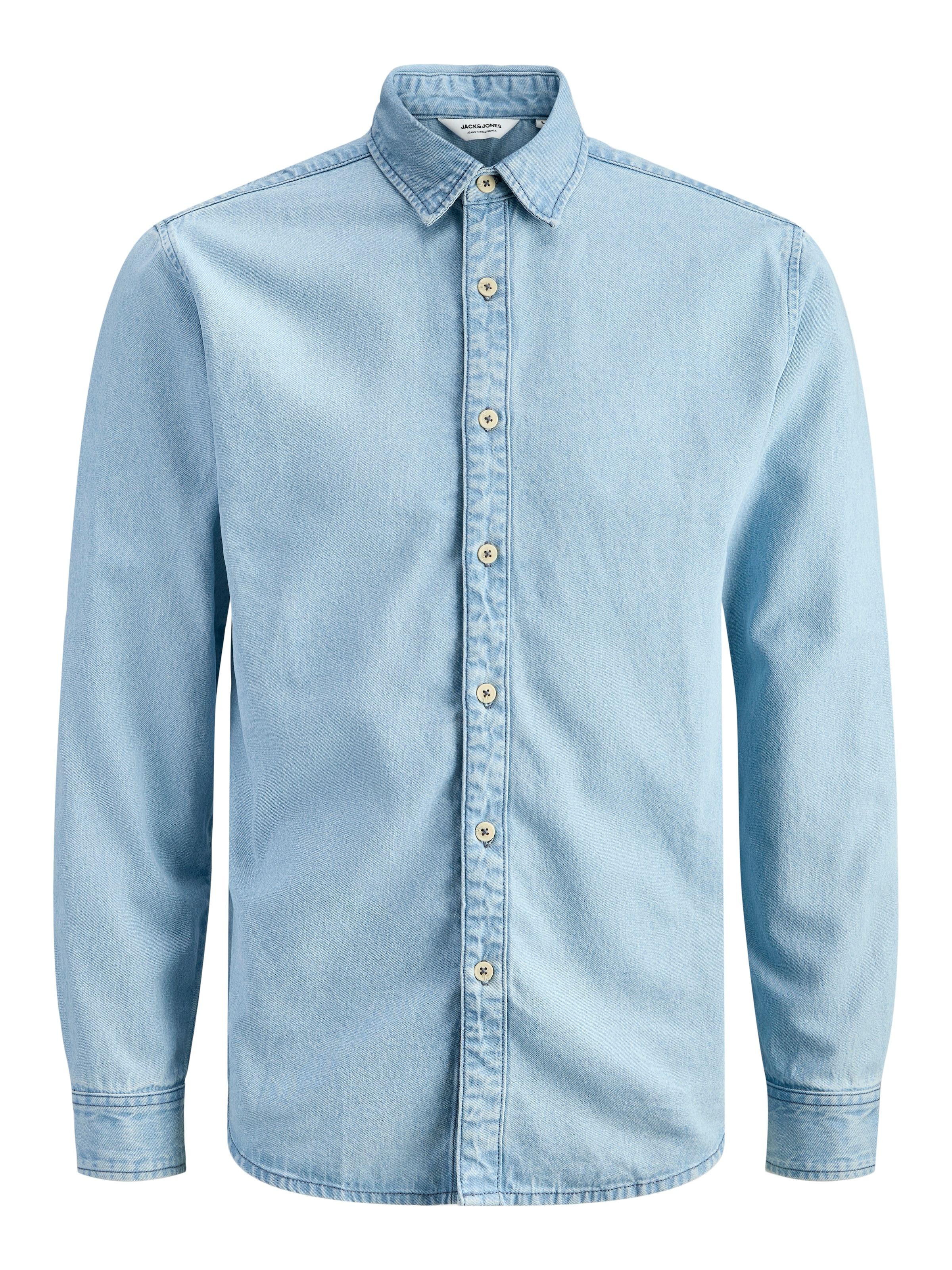 Jack & Jones Jeanshemd »JJESTANLEY JJSHIRT AT 021 NOOS« Baumwolle, normal geschnitten