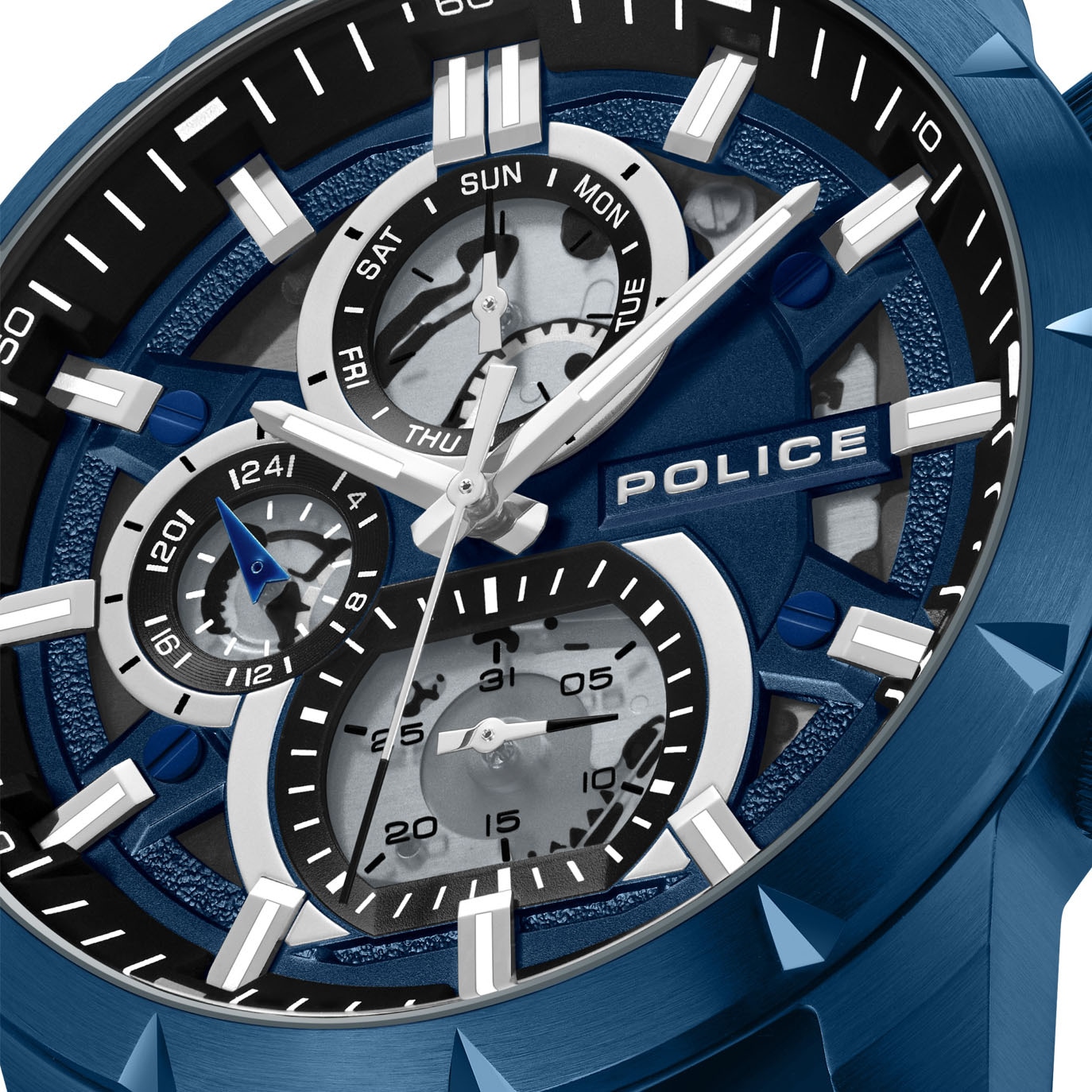 Police Multifunktionsuhr »NEIST« Quarzuhr, Armbanduhr, Herrenuhr, Silikonarmband, analog