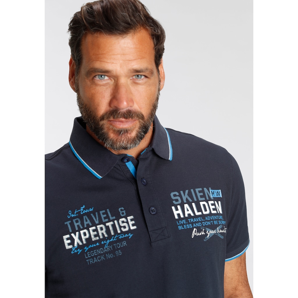 Man's World Poloshirt, mit modischem Print