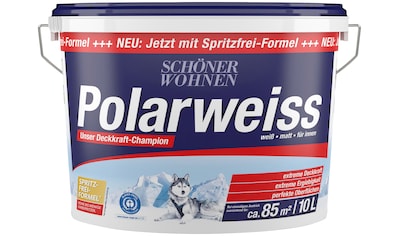 SCHÖNER WOHNEN-Kollektion Wand- und Deckenfarbe »Polarweiss«, starke Deckkraft kaufen