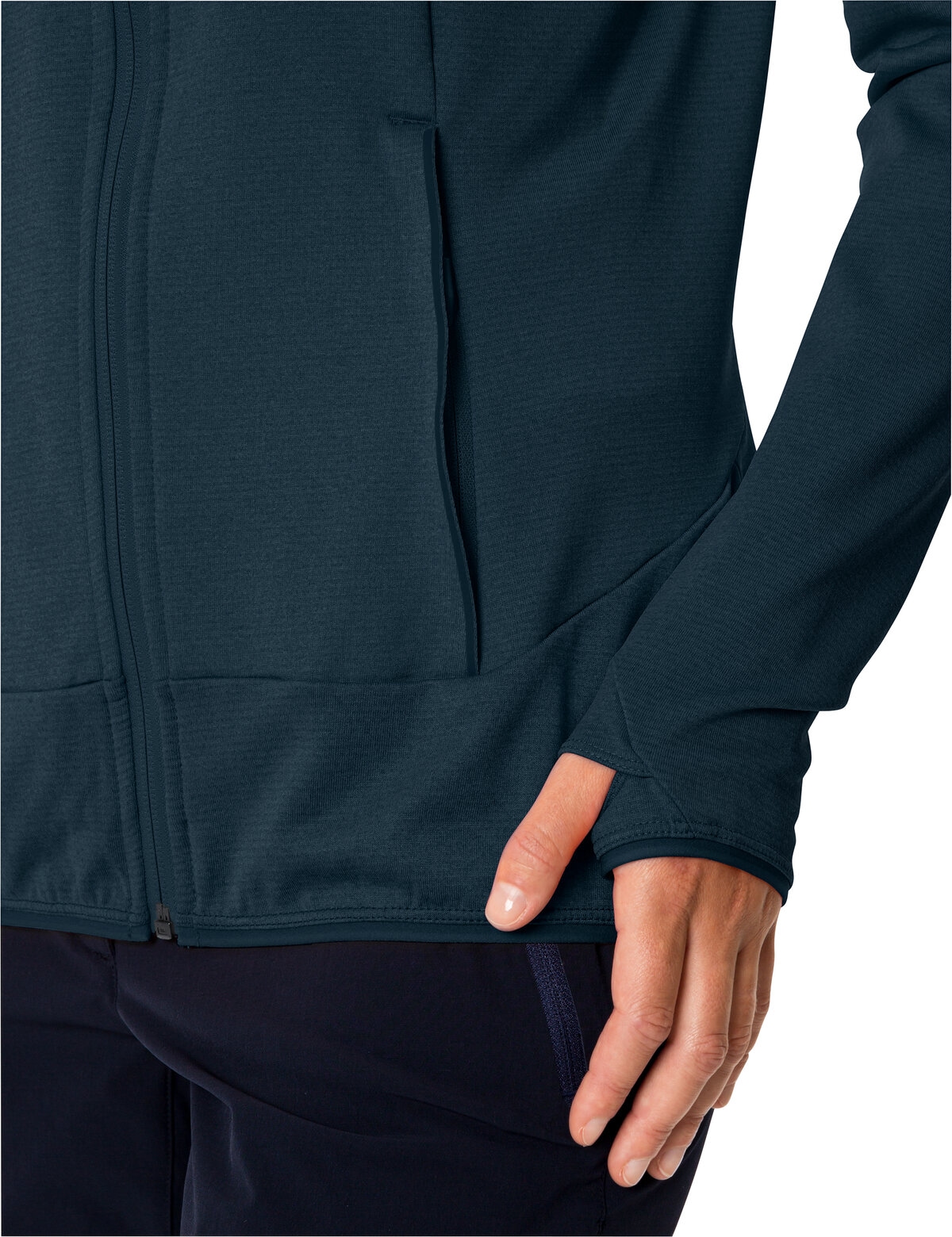 VAUDE »WOMEN'S TEKOA FLEECE JACKET II« mit Kapuze sportlicher Stil, mit Kapuze und hochschließendem Kragen
