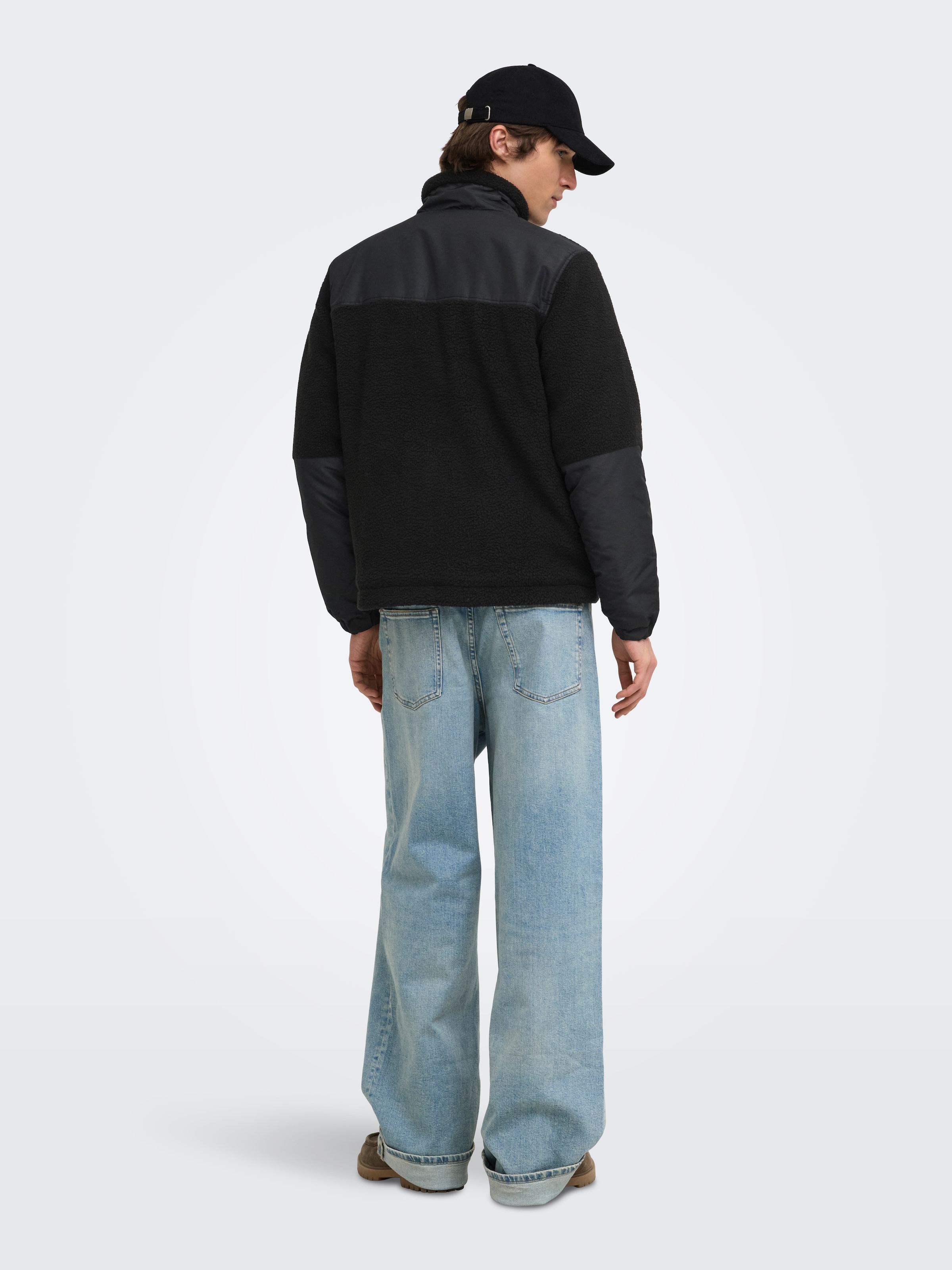ONLY & SONS Kurzjacke »ONSTYRO PADDED SHERPA JACKET NOOS« Polyester, regular fit