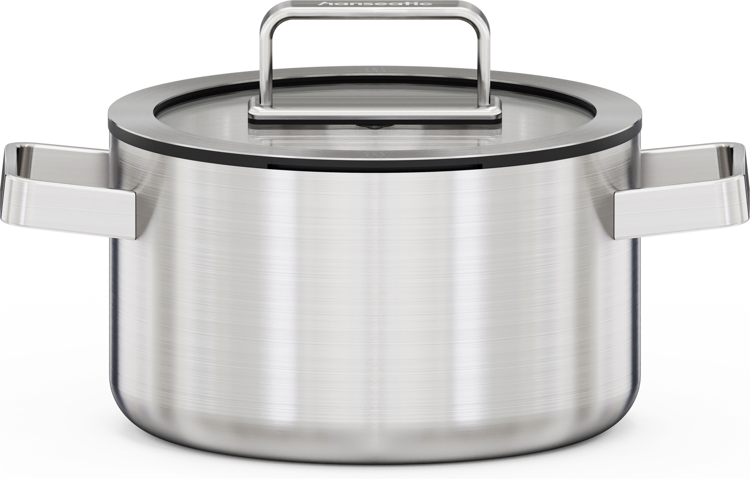 Hanseatic Topf-Set »PREMIUM« Set, Kochtopf 1x 16 cm / 1x 20 cm / 1x 24 cm, 6 tlg. Edelstahl