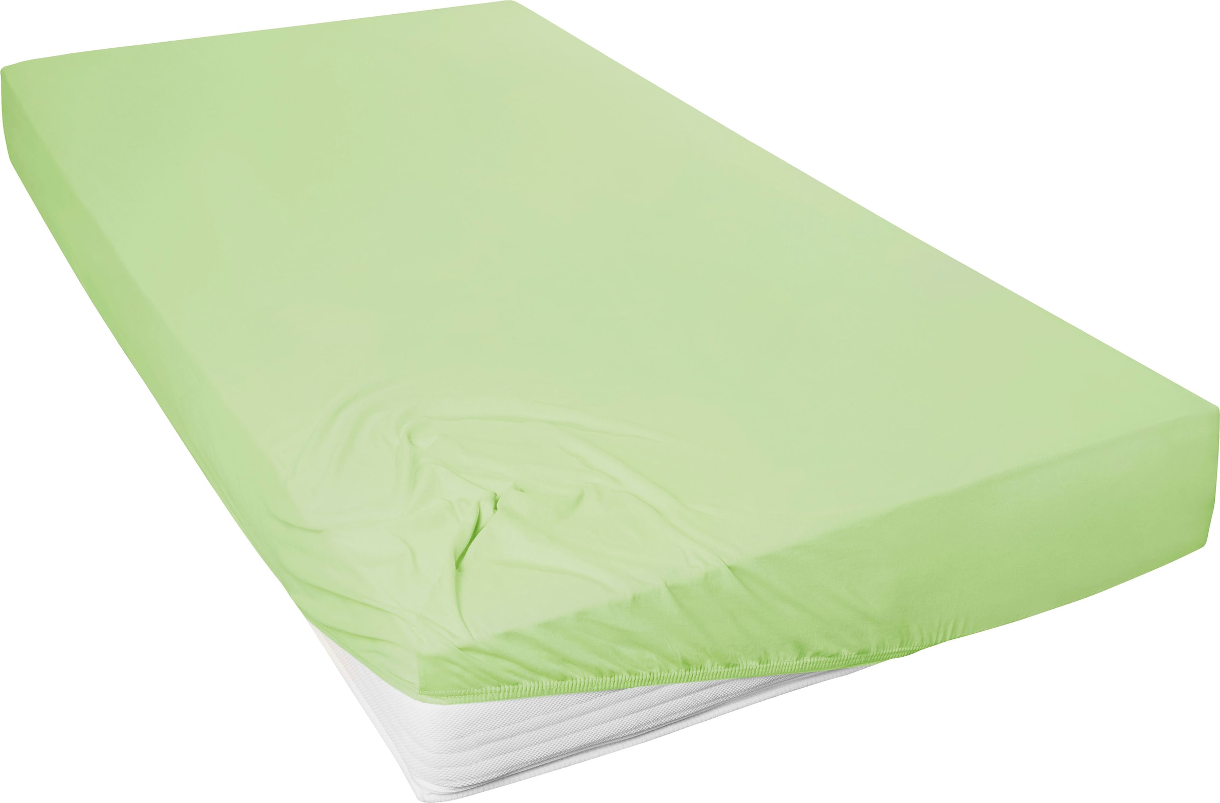 Primera Spannbettlaken »Mako-Feinjersey Spannbetttuch«, Geeignet für Standardmatratzen bis 22 cm, 100% Baumwolle