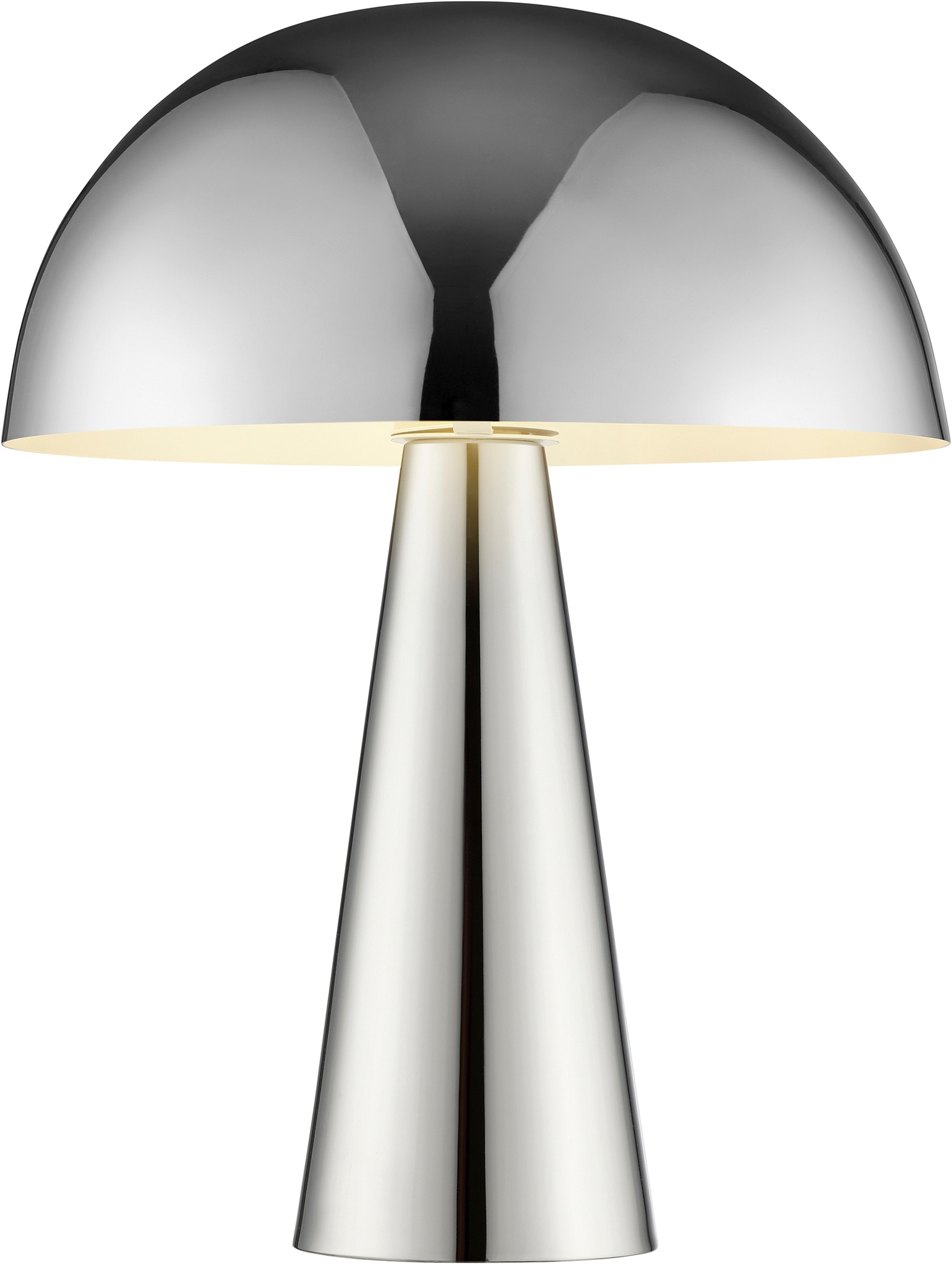 Brilliant Tischleuchte »Sigrun« E14 1 Stk. Pilz Tischleuchte, 33 cm, Ø 25 cm, E14, max. 20 W, Metall, chromfarben
