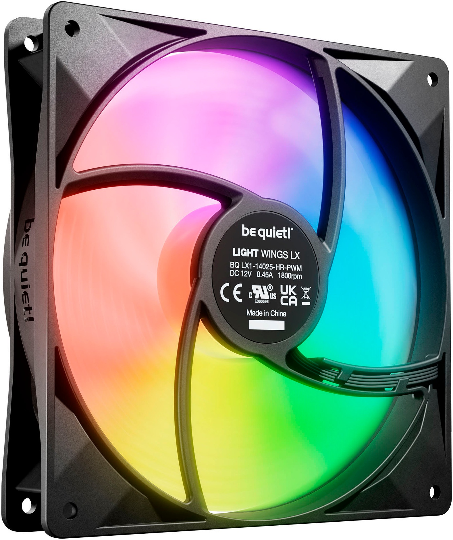 be quiet! Gehäuselüfter »LIGHT WINGS LX 140mm PWM High Speed 3-Pack«, (Packung, 3 St.)