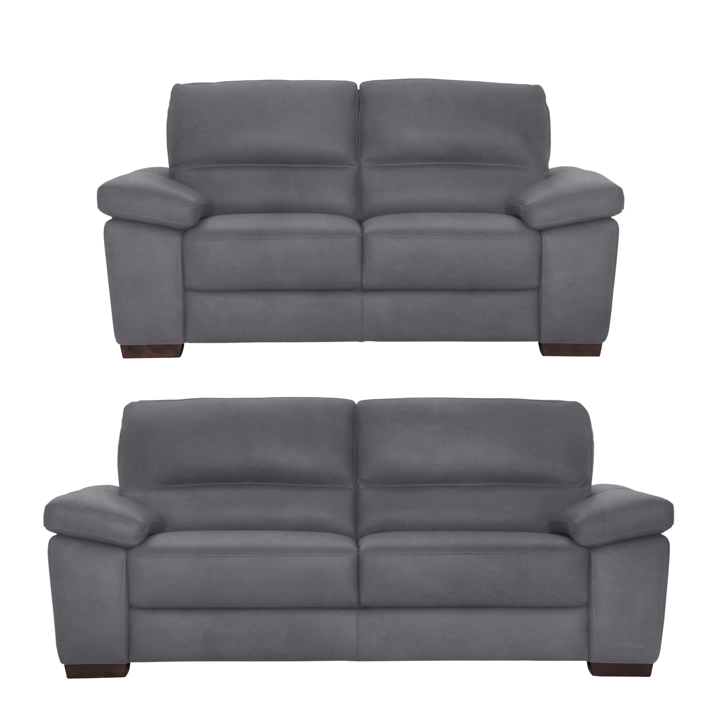 CALIA ITALIA Polstergarnitur »Gaia, hochwertige Garnitur aus 2-Sitzer & 3-Sitzer im edlen Design« Set, 2 Stk. tlg. aus pflegeleichtem Luxus-Microfaser Ginevra Hydro Care