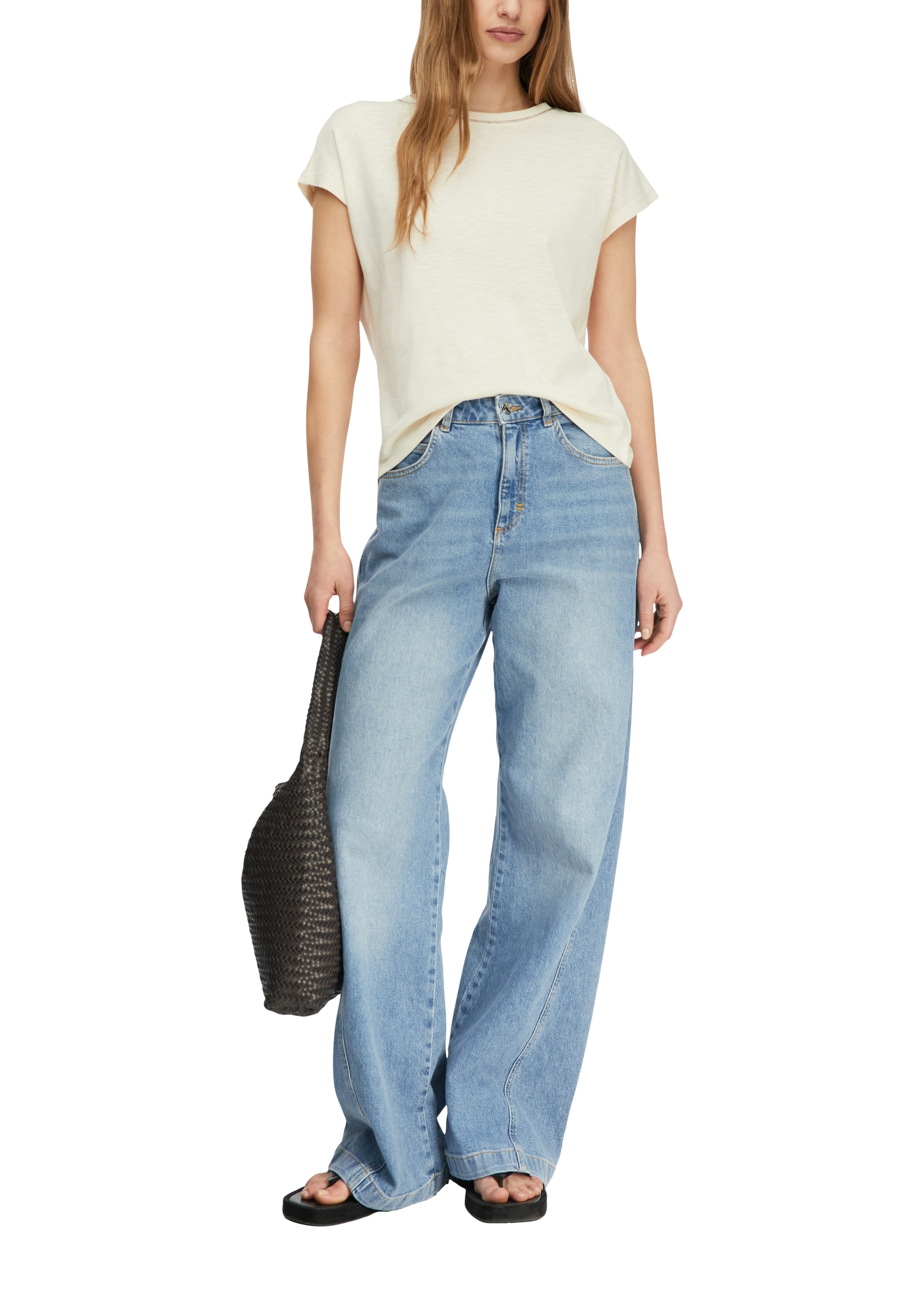 Comma T-Shirt mit Cap-Sleeves