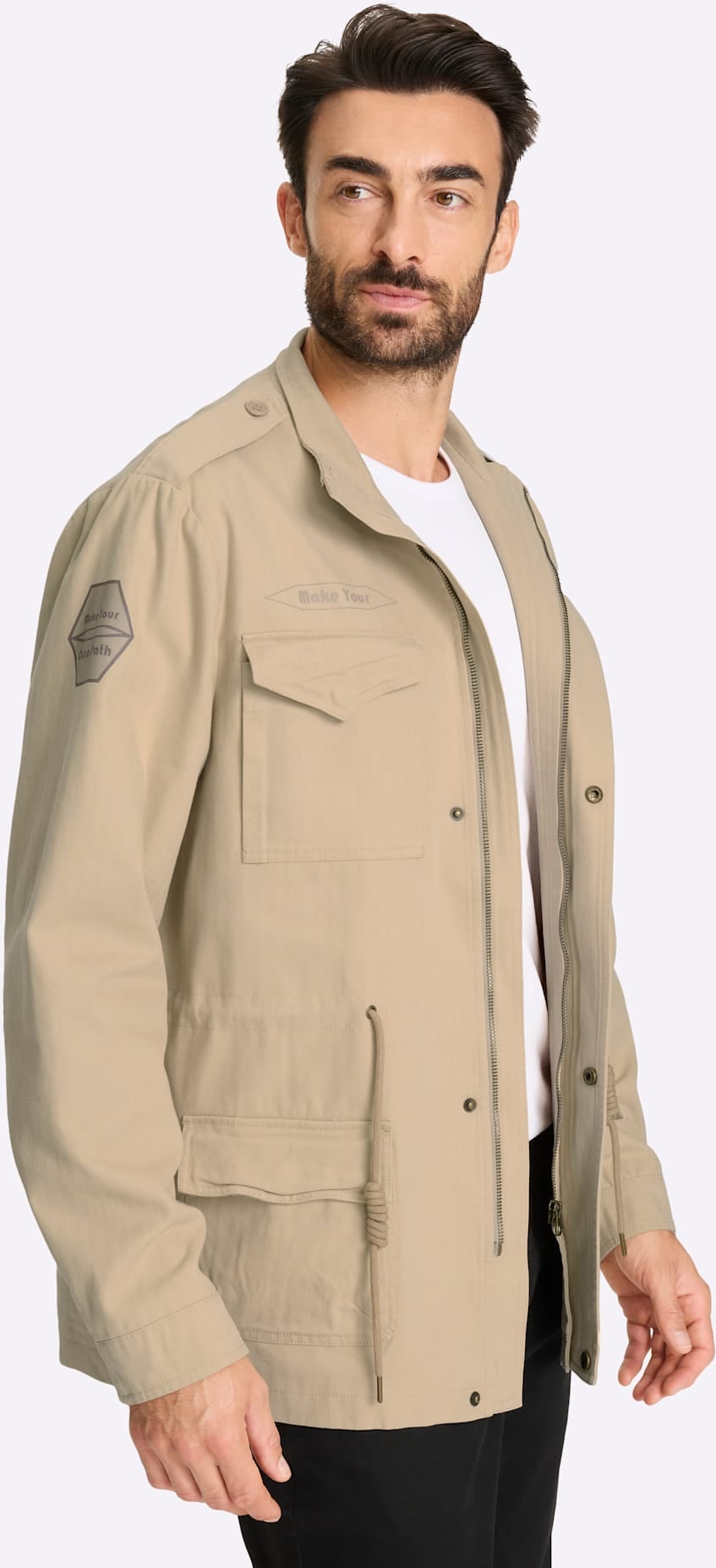 Marco Donati Langjacke ohne Kapuze