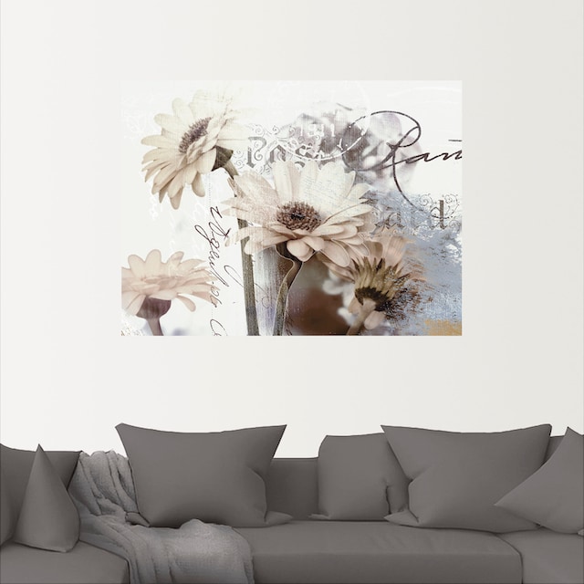 Blumenbilder, »Gerberas_Detail«, in Artland bestellen (1 Leinwandbild, St.), Poster Wandbild Wandaufkleber als versch. bequem Größen oder