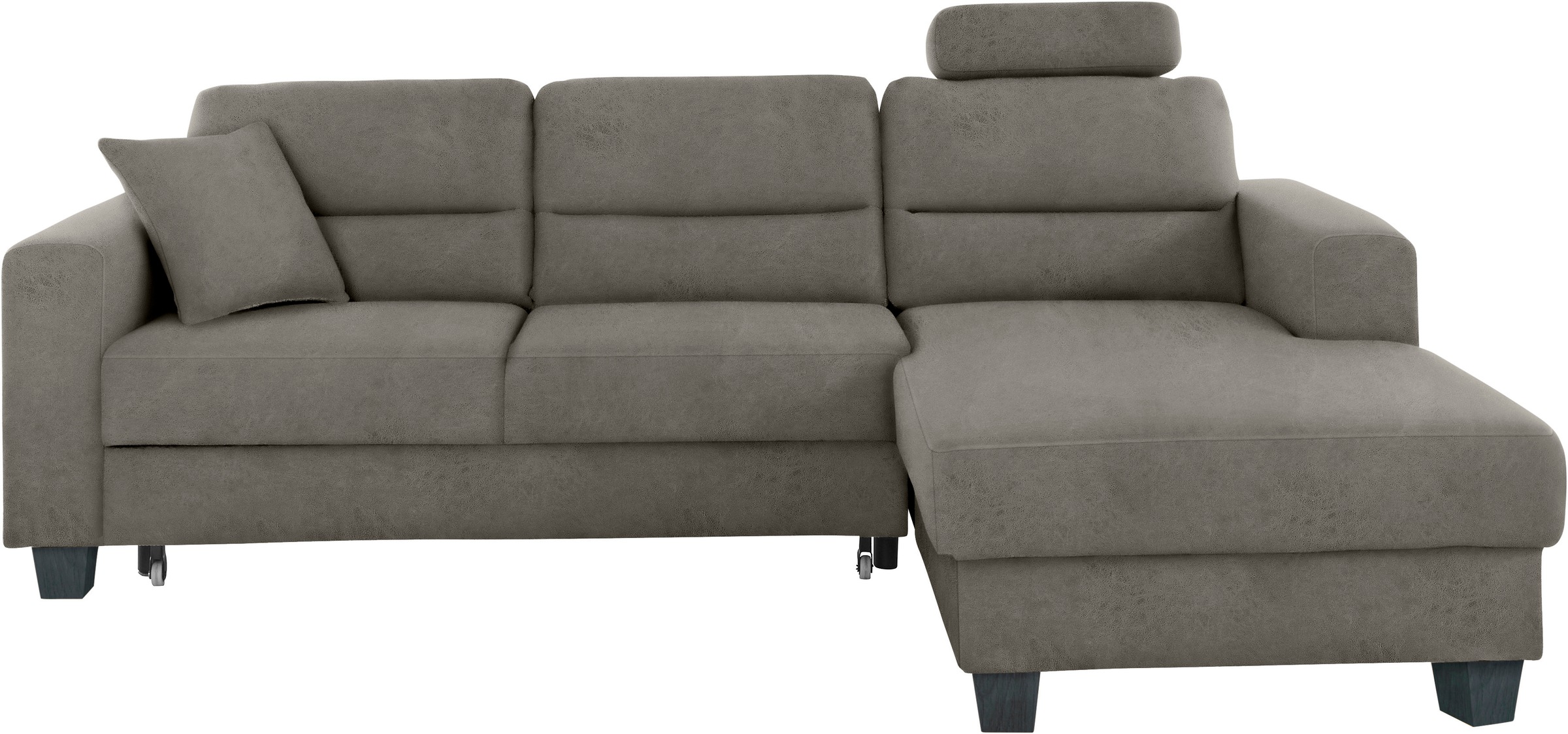 TRENDMANUFAKTUR Ecksofa »Chamber, zeitlos und modern, hoher Sitzkomfort, L-Form«, wahlweise mit Schlaffunktion
