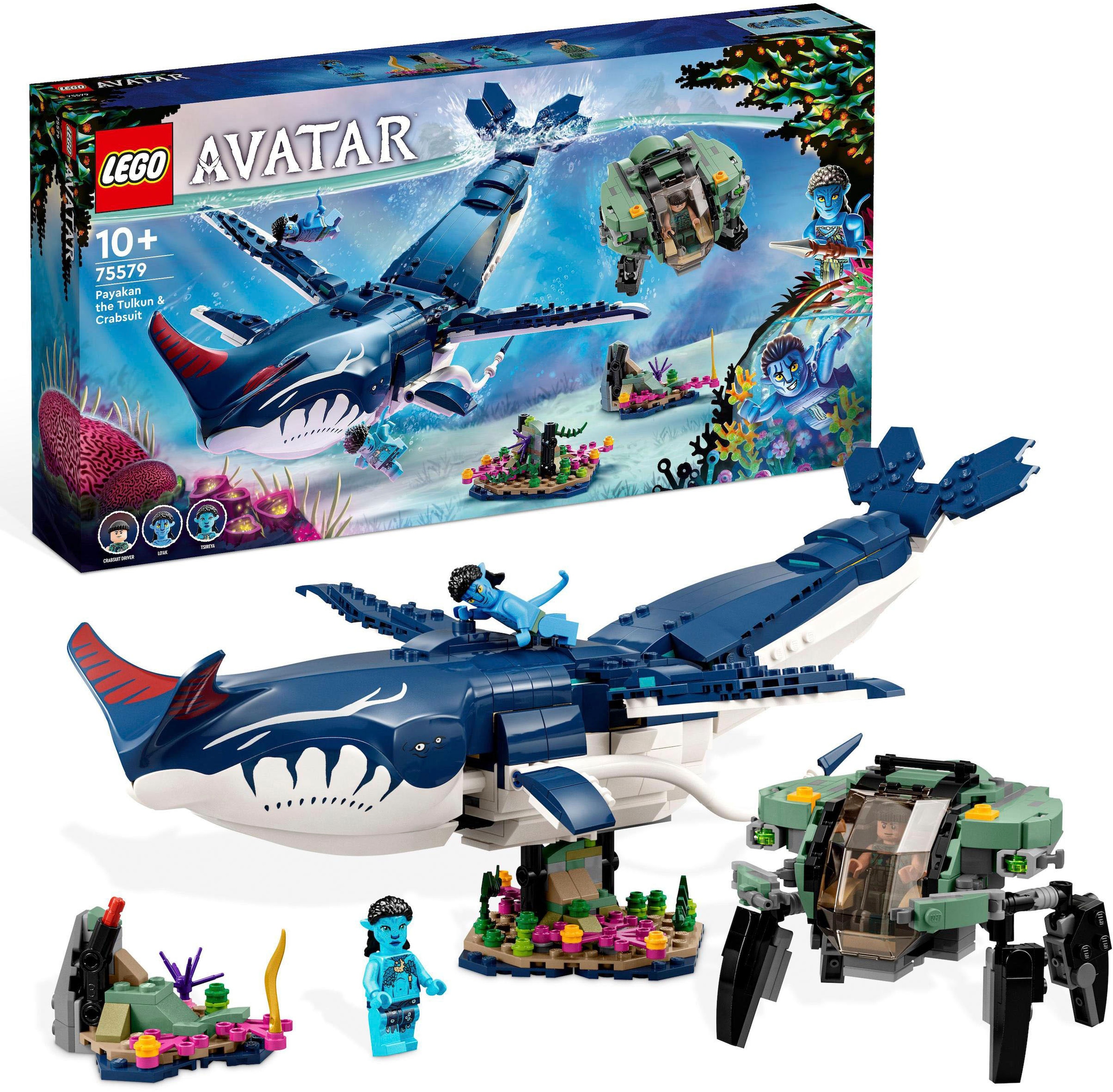 LEGO® Konstruktionsspielsteine »Payakan der Tulkun und Krabbenanzug (75579), LEGO® Avatar«, (761 St.), Made in Europe