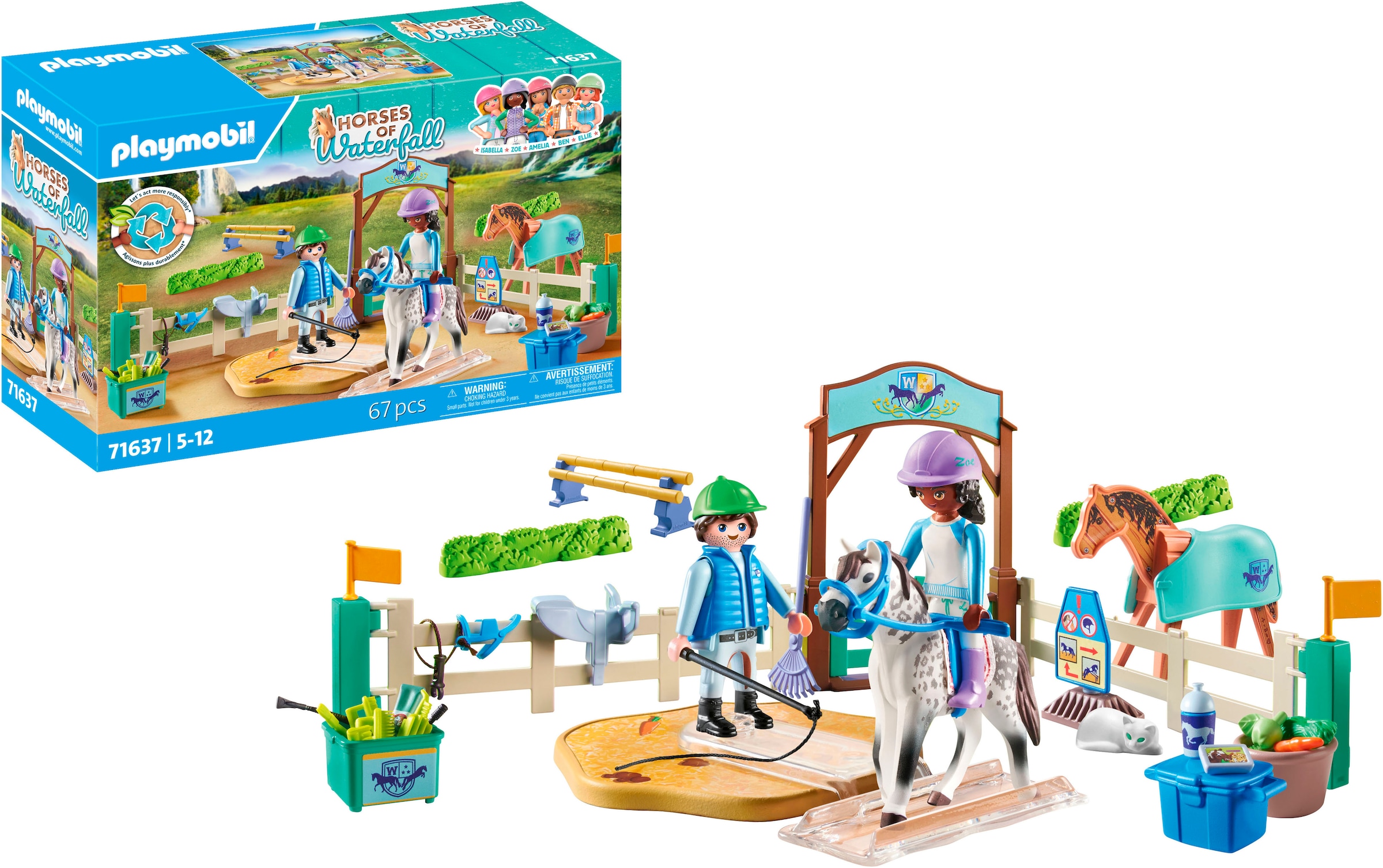 Playmobil® Konstruktions-Spielset »Moderne Reitschule (71637), Horses of Waterfall« Made in Europe
