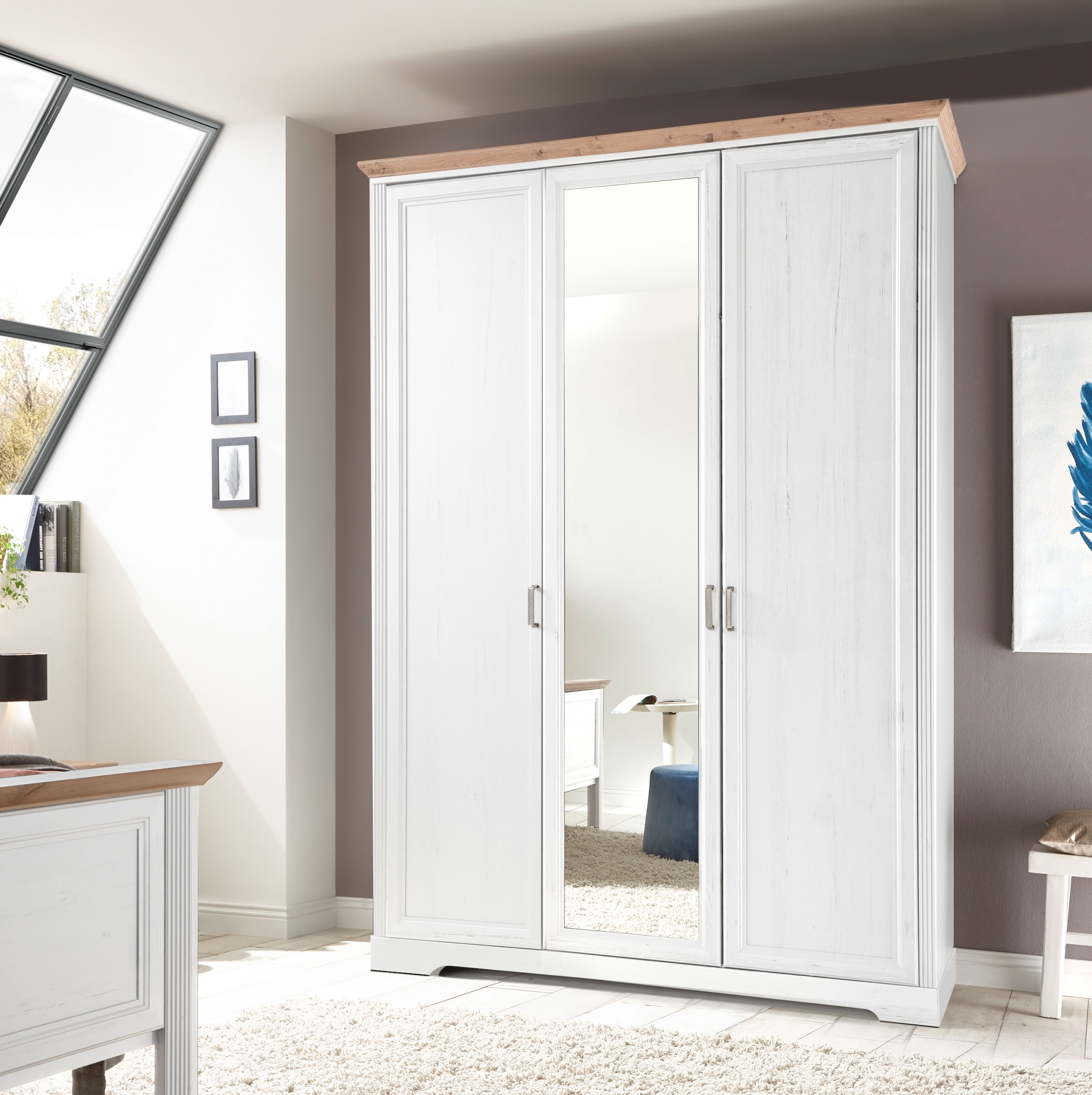Schlafkontor Kleiderschrank »Jasmin II«, im Landhausstil