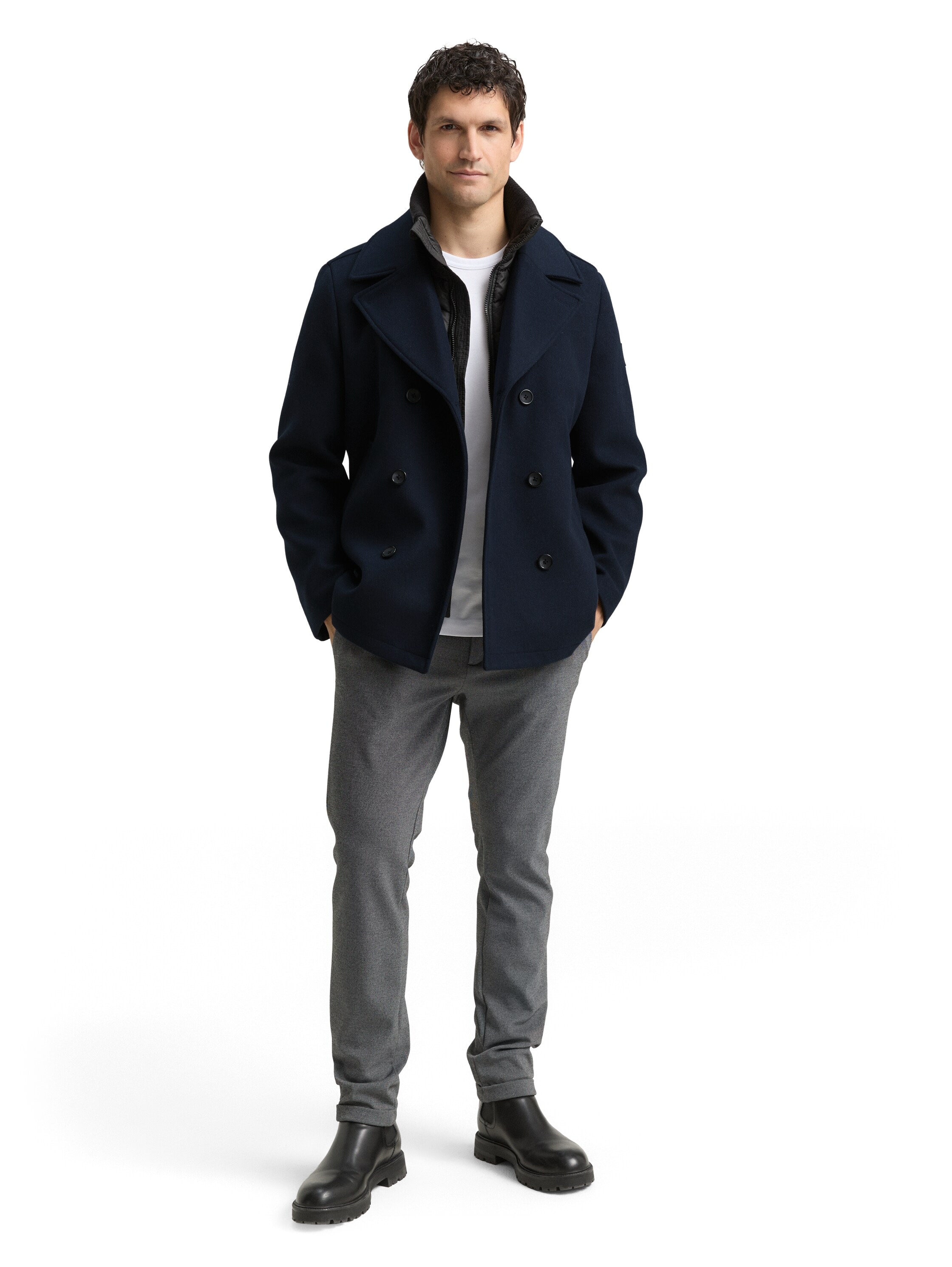 TOM TAILOR Wolljacke mit abnehmbarer Innenjacke