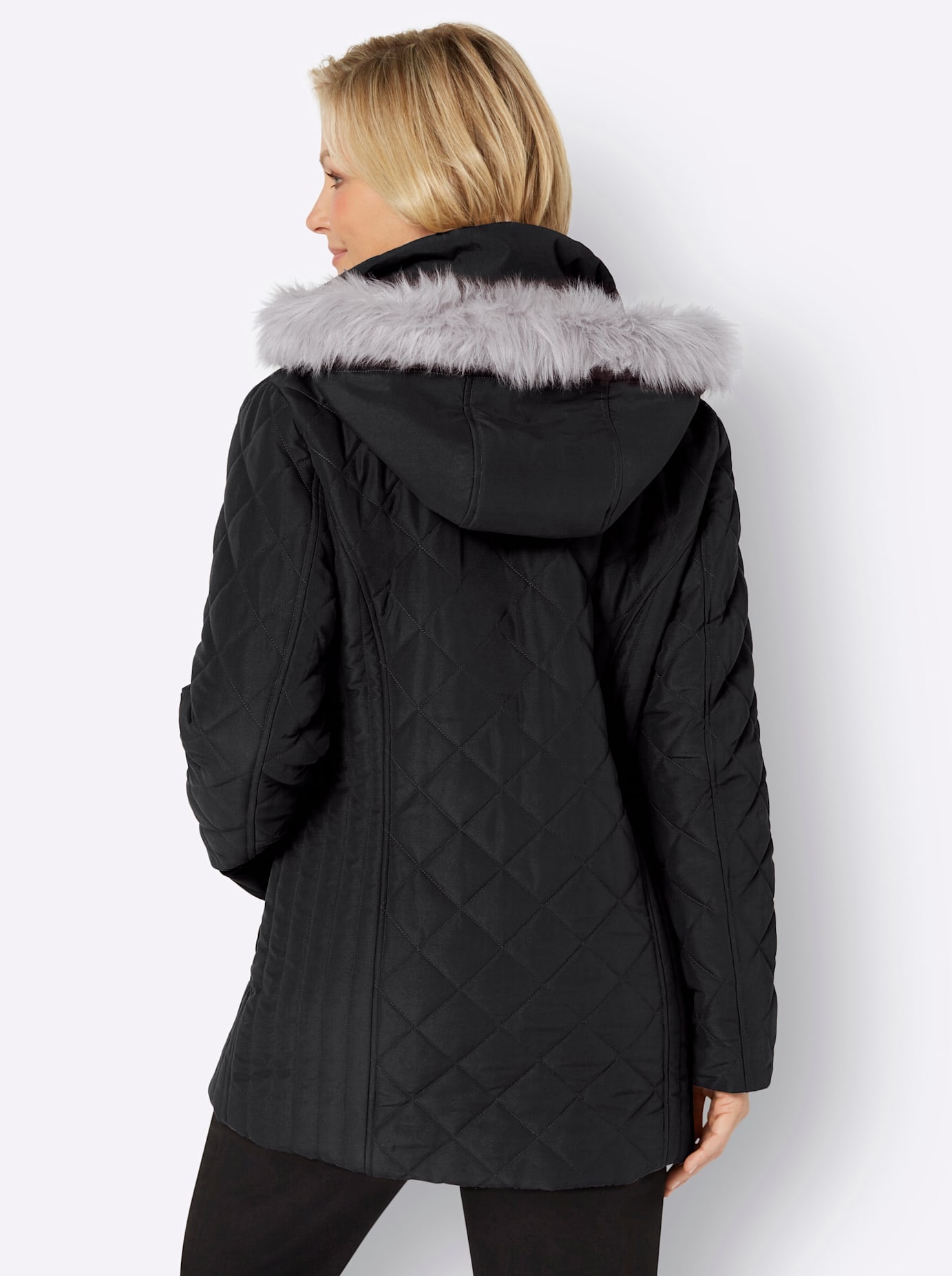 Classic Basics Steppjacke, mit Kapuze