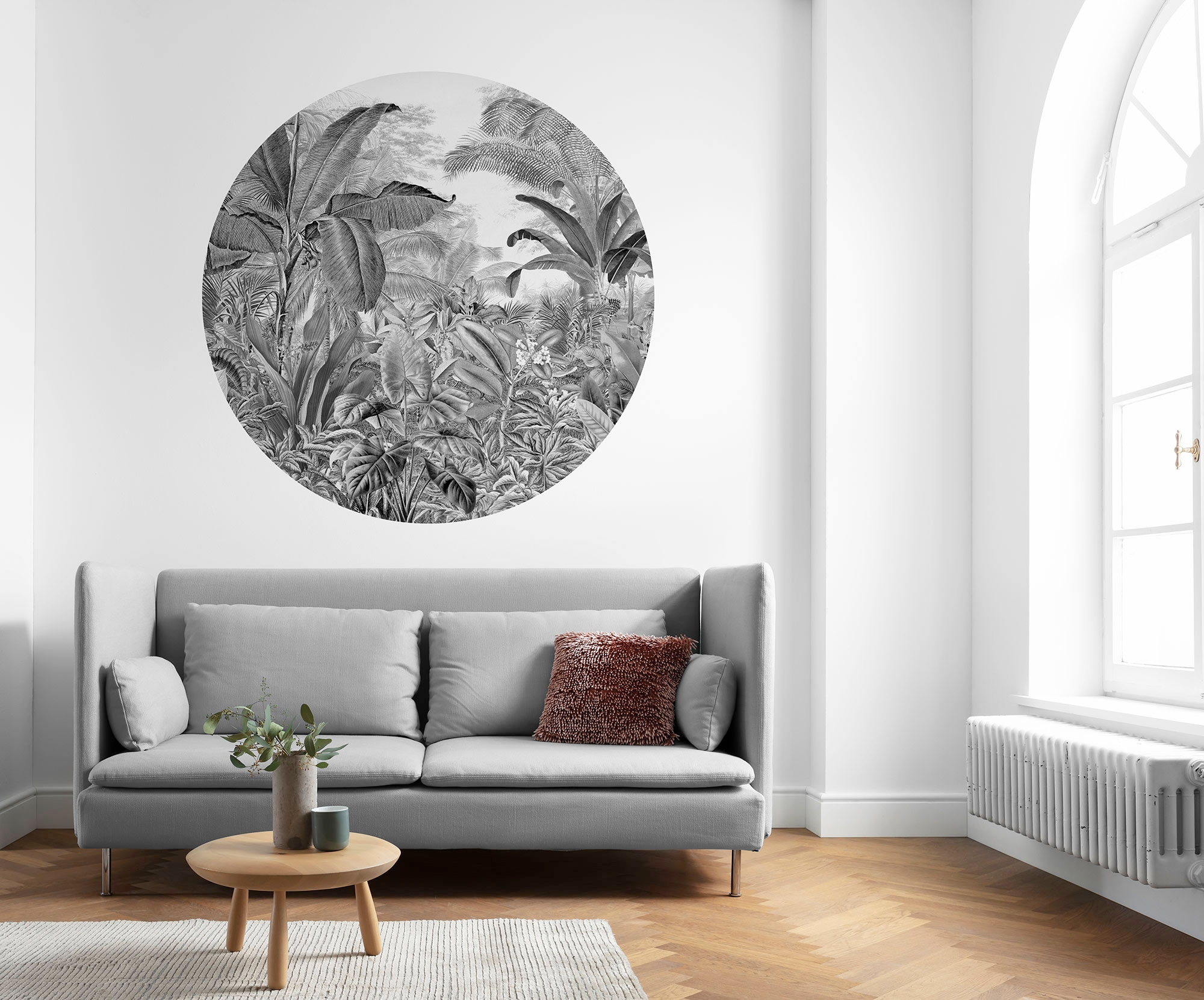 Komar Fototapete »Vlies selbstklebend - Wild Woods - Größe 125 x 125 cm«, bedruckt, Wohnzimmer, Schlafzimmer