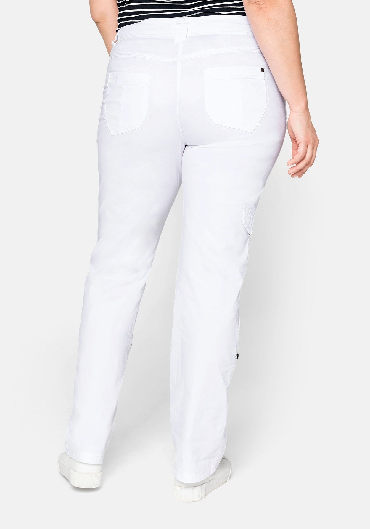 Sheego Cargohose »Hose mit Krempelfunktion«