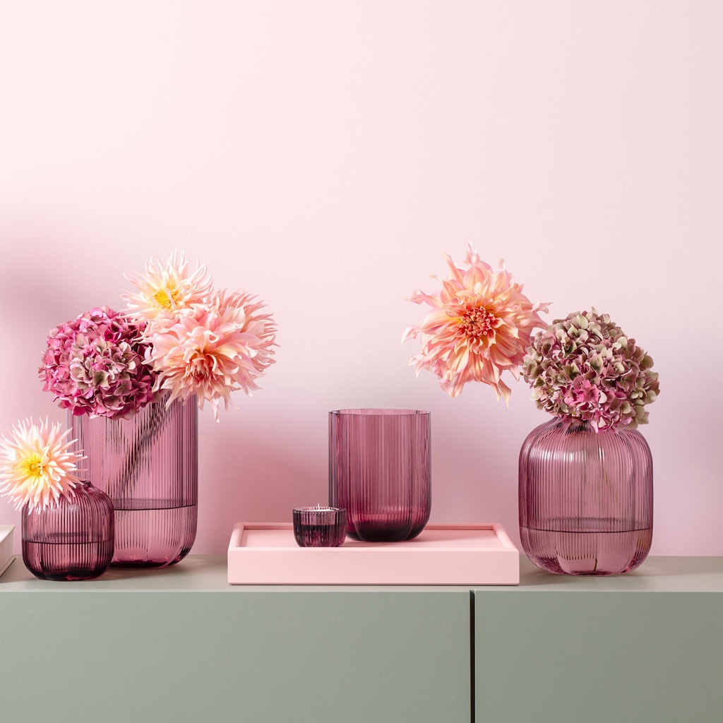 Villeroy & Boch Dekovase »Vase Fleur 15 cm pink« Spülmaschinenfest