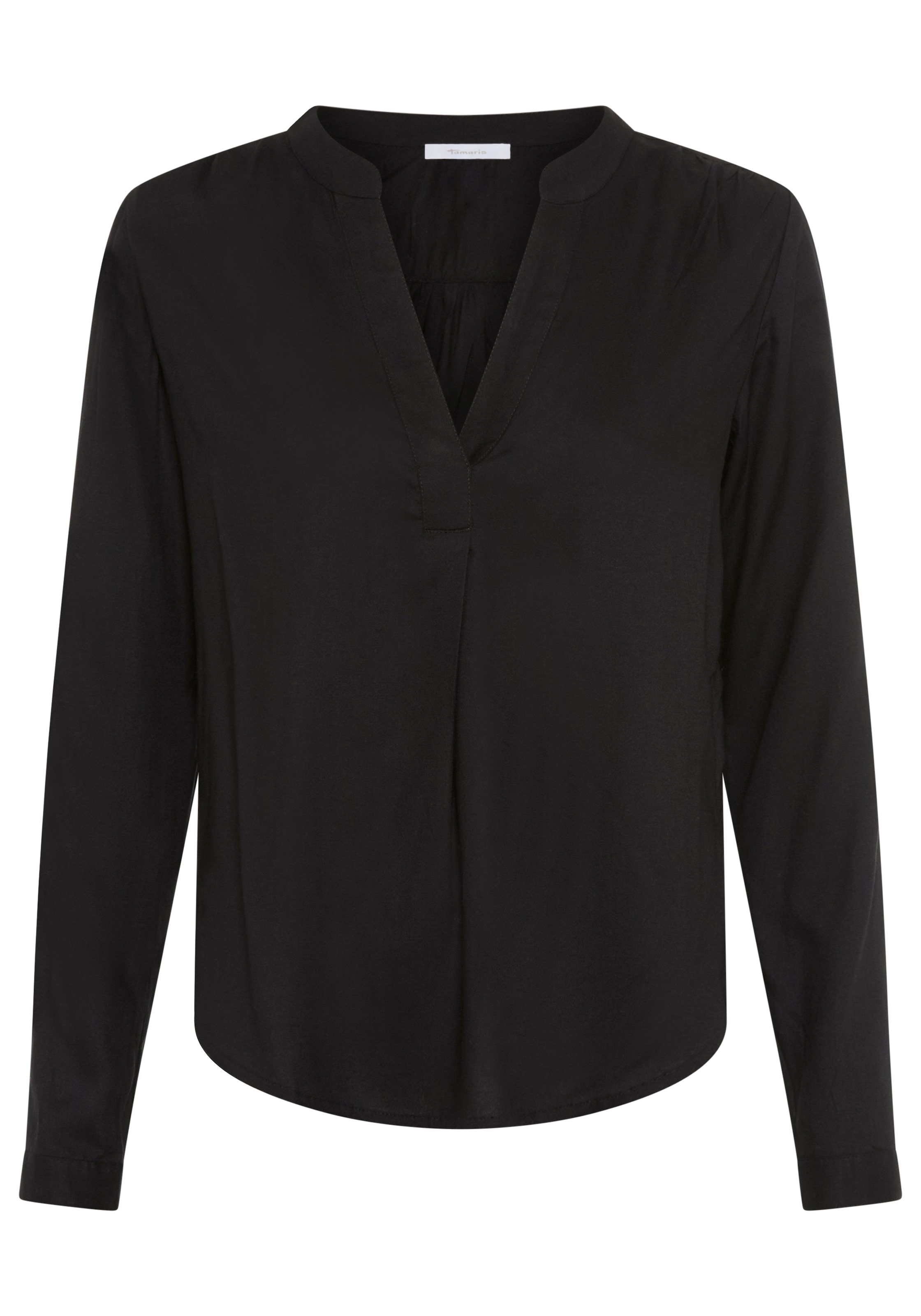 Tamaris Schlupfbluse mit Krempelärmeln und Taschen