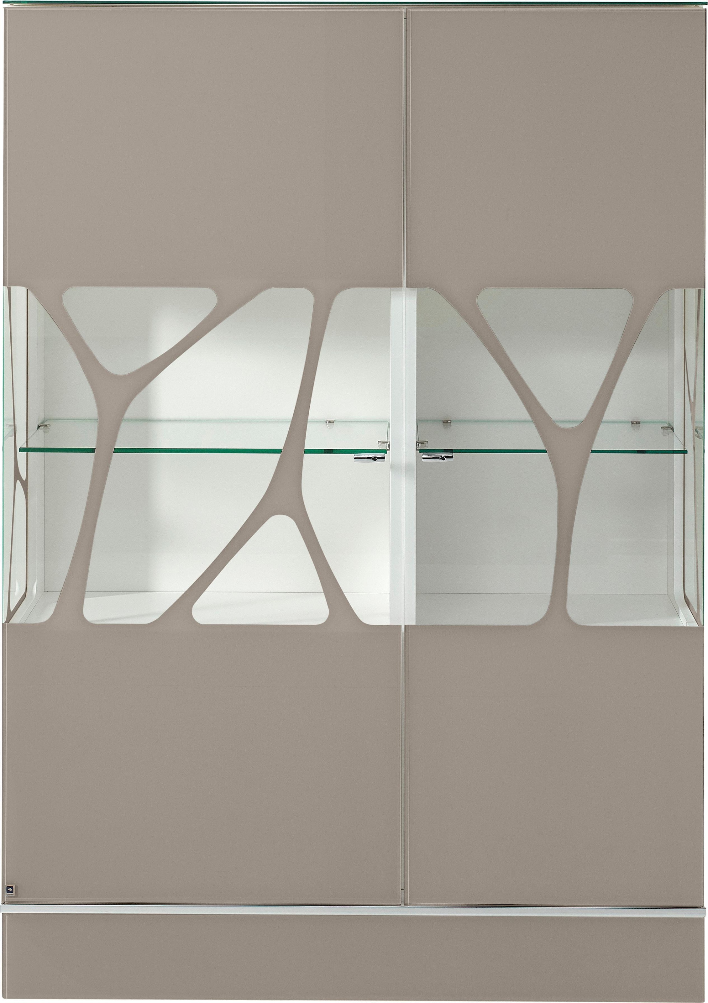 LEONARDO Highboard »CUBE«, mit Genetics, wahlweise mit Beleuchtung, Höhe 157 cm