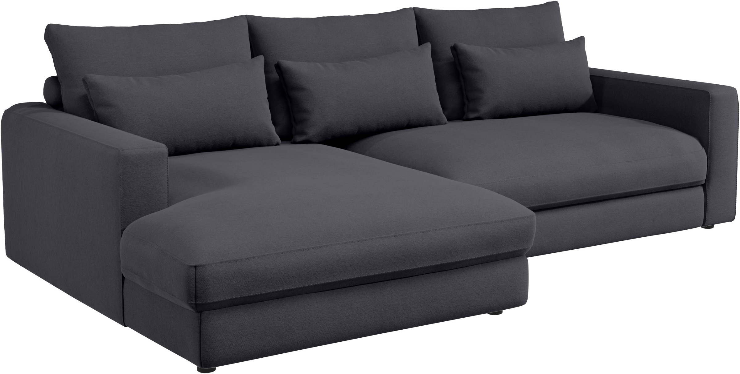Home affaire Ecksofa »Darwin, viele Kissen, extra tiefe Sitzfläche, 271/89/171 (B(H/T)«, gemütlich und weich, L-Form, mit extra softem Sitzkomfort, Cord