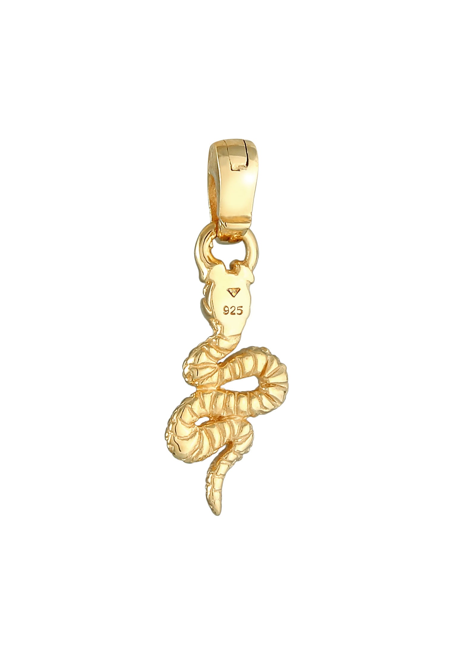 Elli Medallionanhänger »Anhänger Schlange Snake 925 Silber«