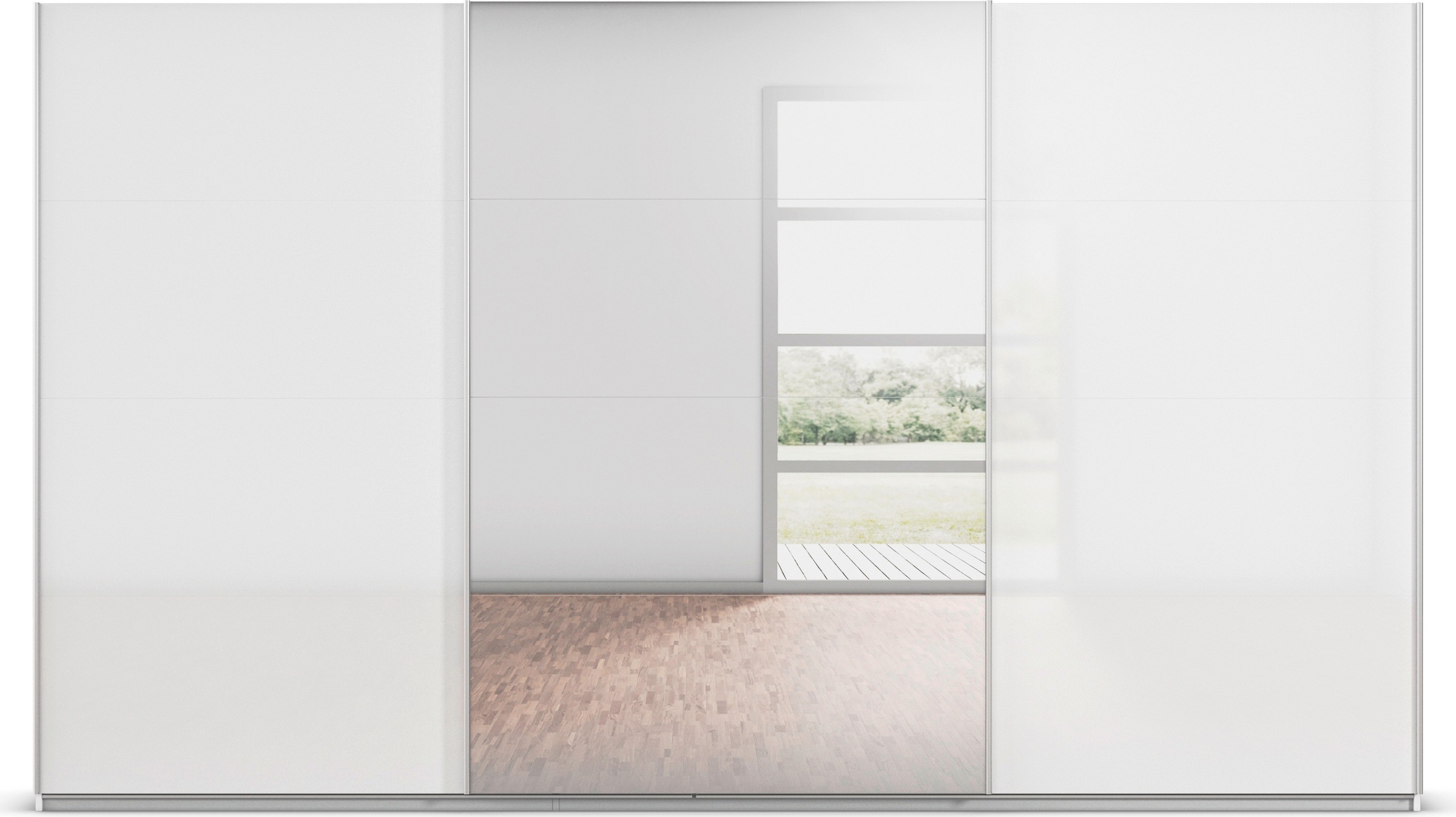 rauch Schwebetürenschrank »Kleiderschrank Schrank Garderobe AGORDO«, Top Innenausstattung, in 4 Breiten und 2 Höhen MADE IN GERMANY