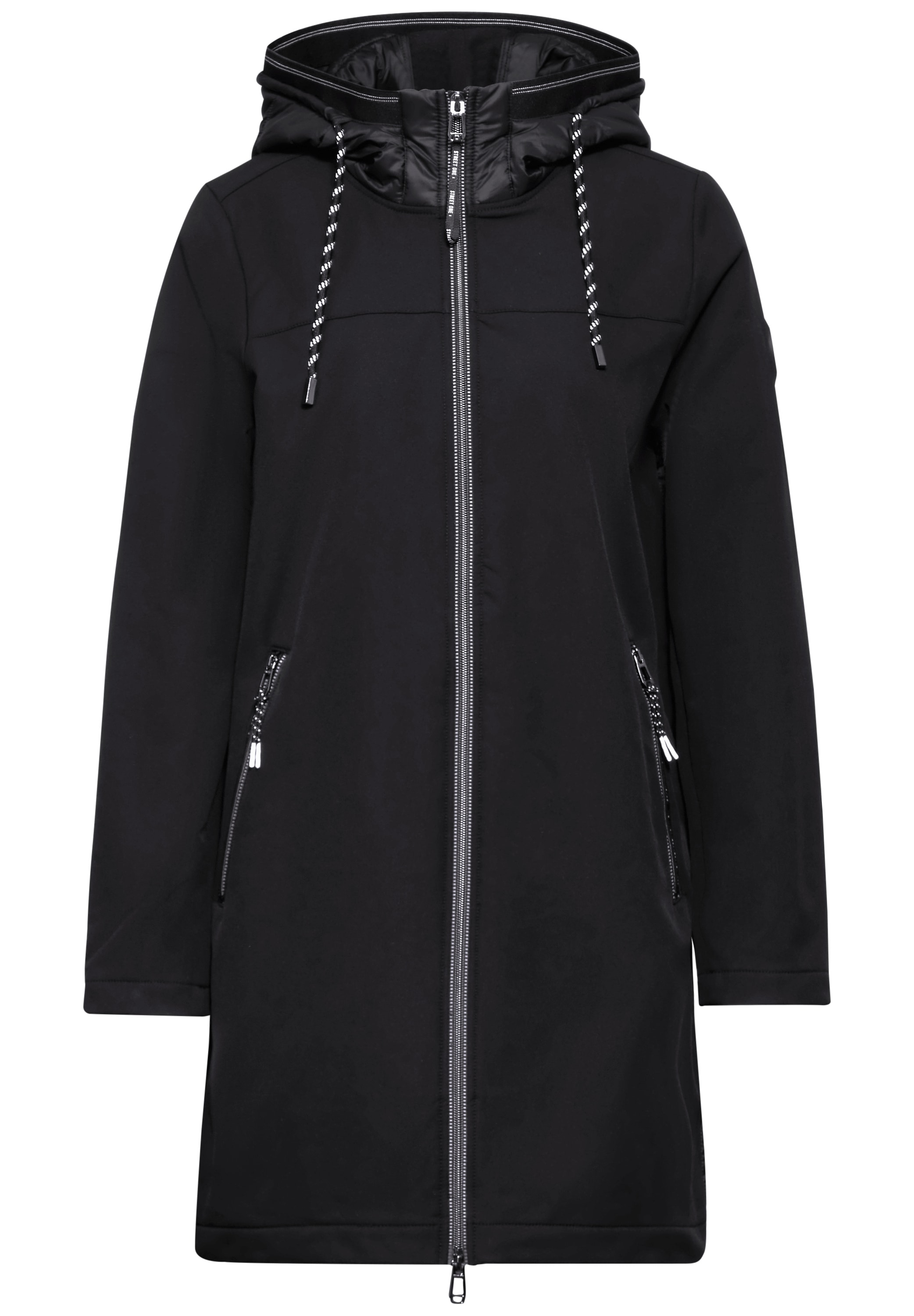 STREET ONE Softshelljacke, mit Kapuze, mit Kapuze mit Tunnelzug