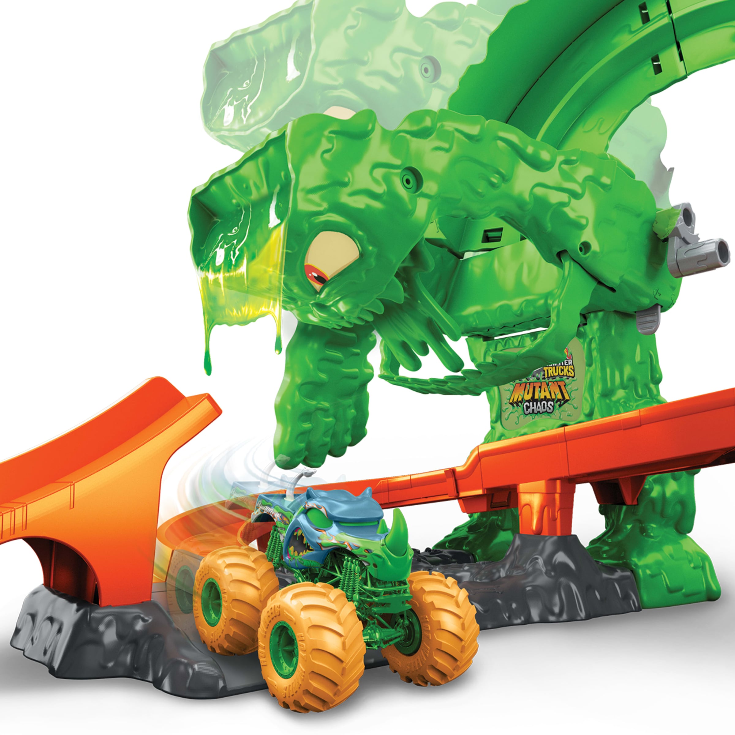 Hot Wheels Autorennbahn »Hot Wheels Monster Trucks 1:64 Mutant Monster Duell«