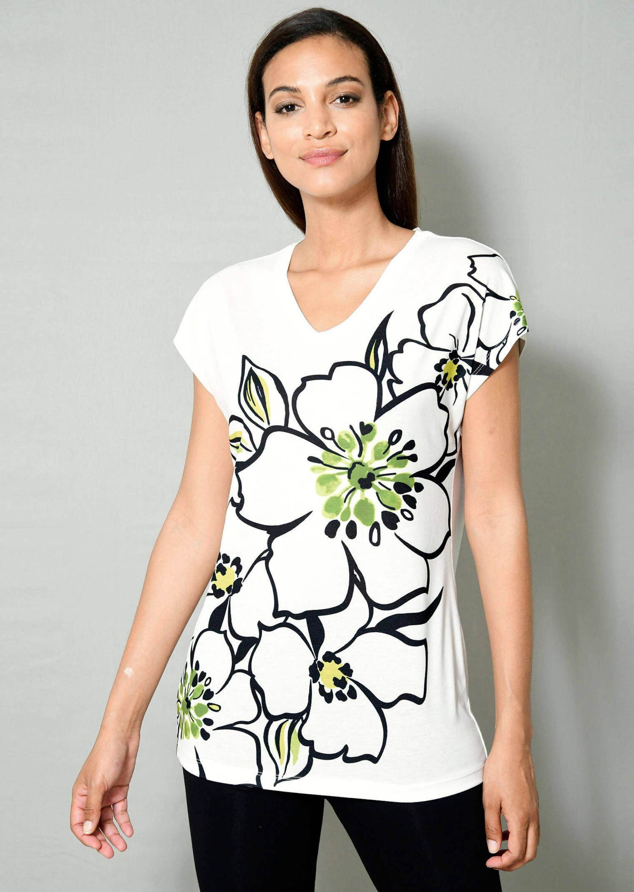 Alba Moda Print-Shirt »Shirt Shirt mit modischem Druck im Vorderteil«