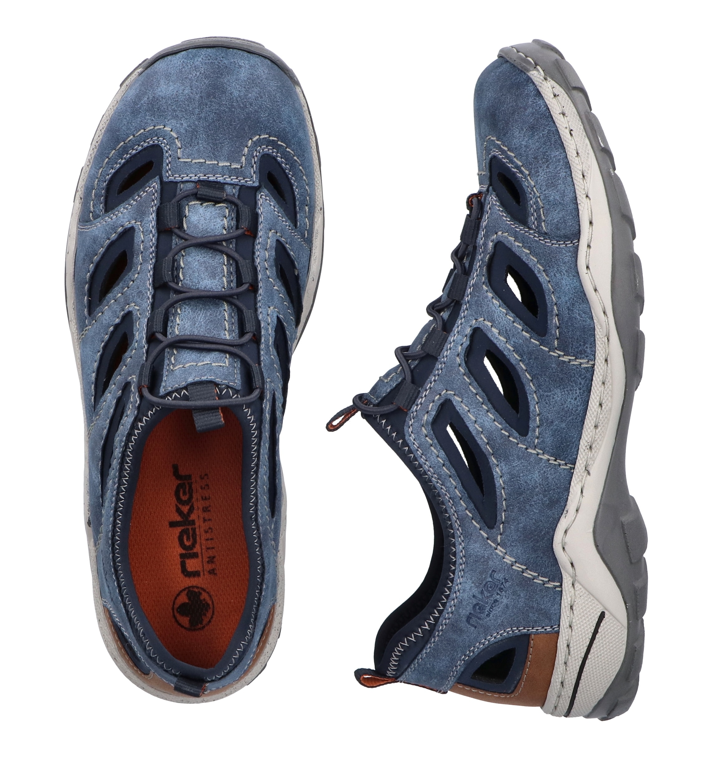 Rieker Slipper  Trekking Schuh, Sandale, Sommerschuh mit praktischem Gummizug